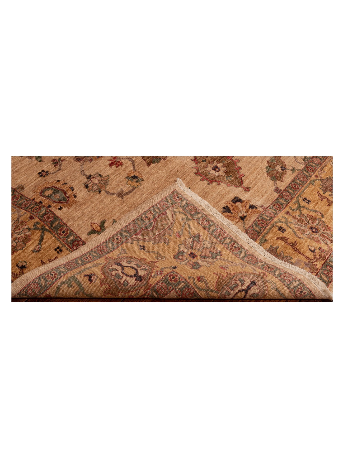 Elvan Nesli Green Green 2.6x4 Hand Knotted Rug