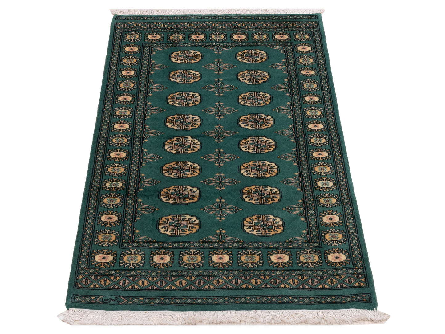 Bokhara 145567 Green 3.1x5.2 Hand Knotted Rug