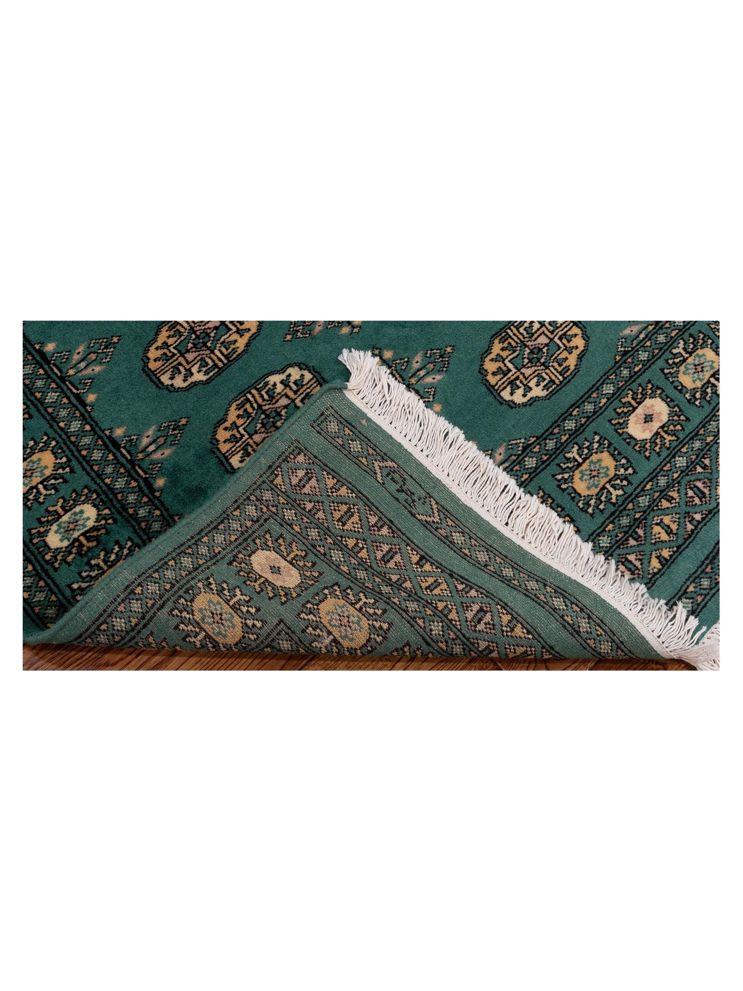 Bokhara 145567 Green 3.1x5.2 Hand Knotted Rug