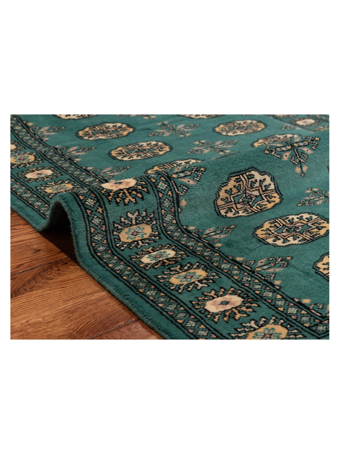 Bokhara 145567 Green 3.1x5.2 Hand Knotted Rug