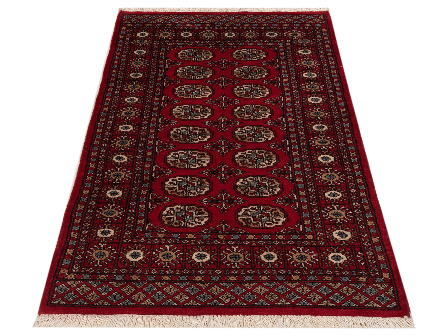 Bokhara 145579 Red Red 3.1x4.10 Hand Knotted Rug