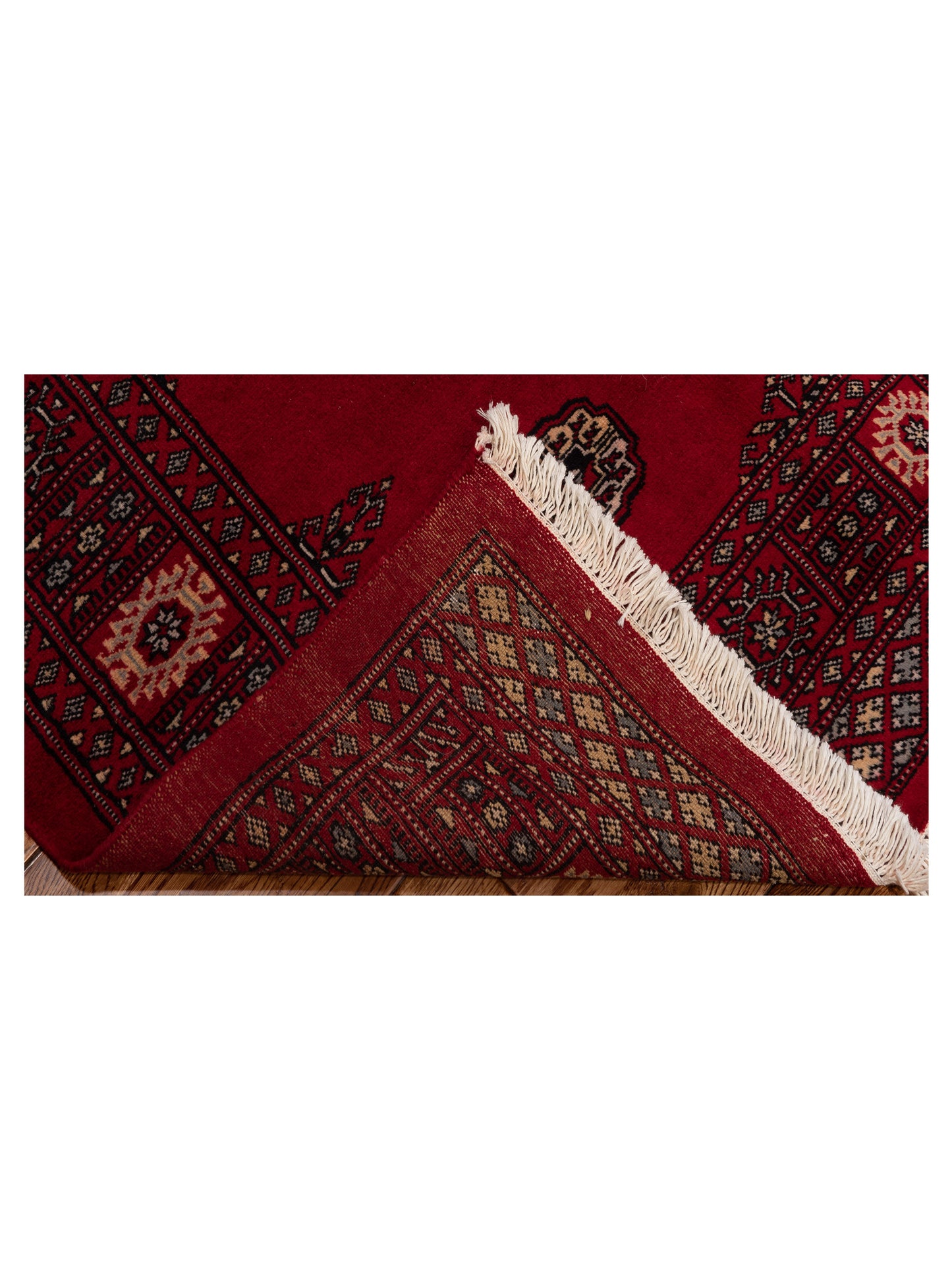 Bokhara 145581 Red Red 4.01x5.10 Hand Knotted Rug