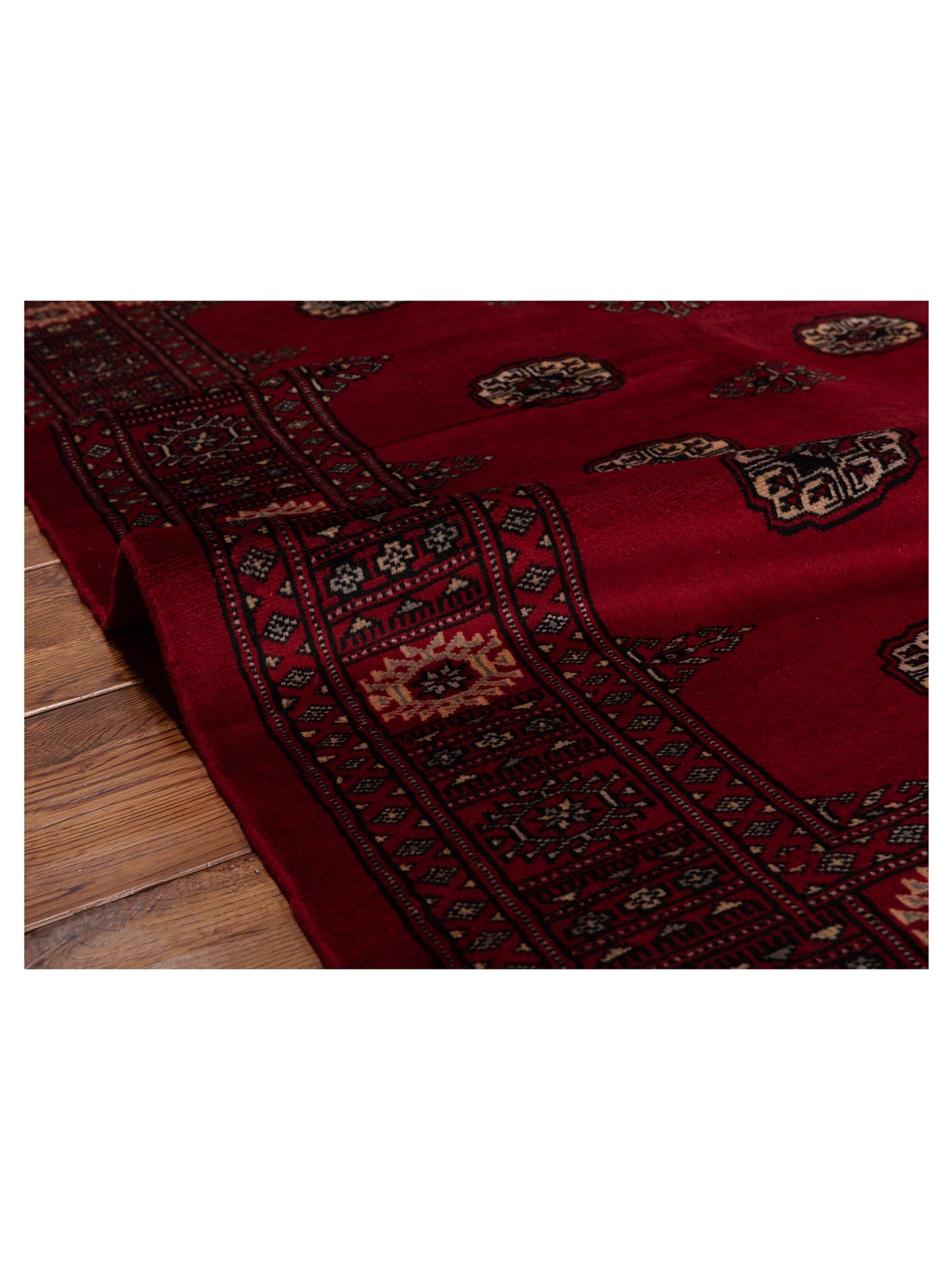Bokhara 145581 Red Red 4.01x5.10 Hand Knotted Rug