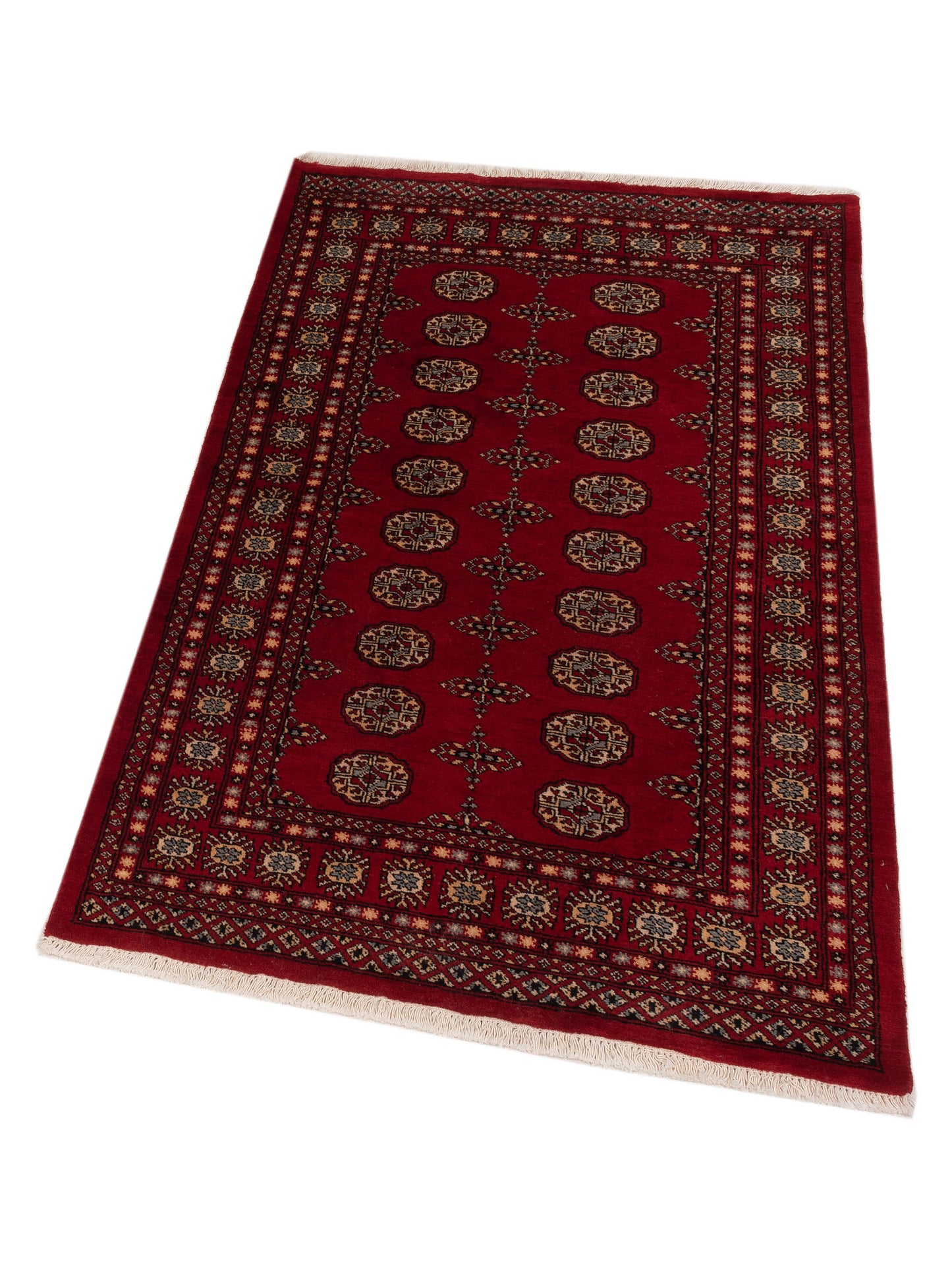 Bokhara 145591 Red Red 4x6.3 Hand Knotted Rug