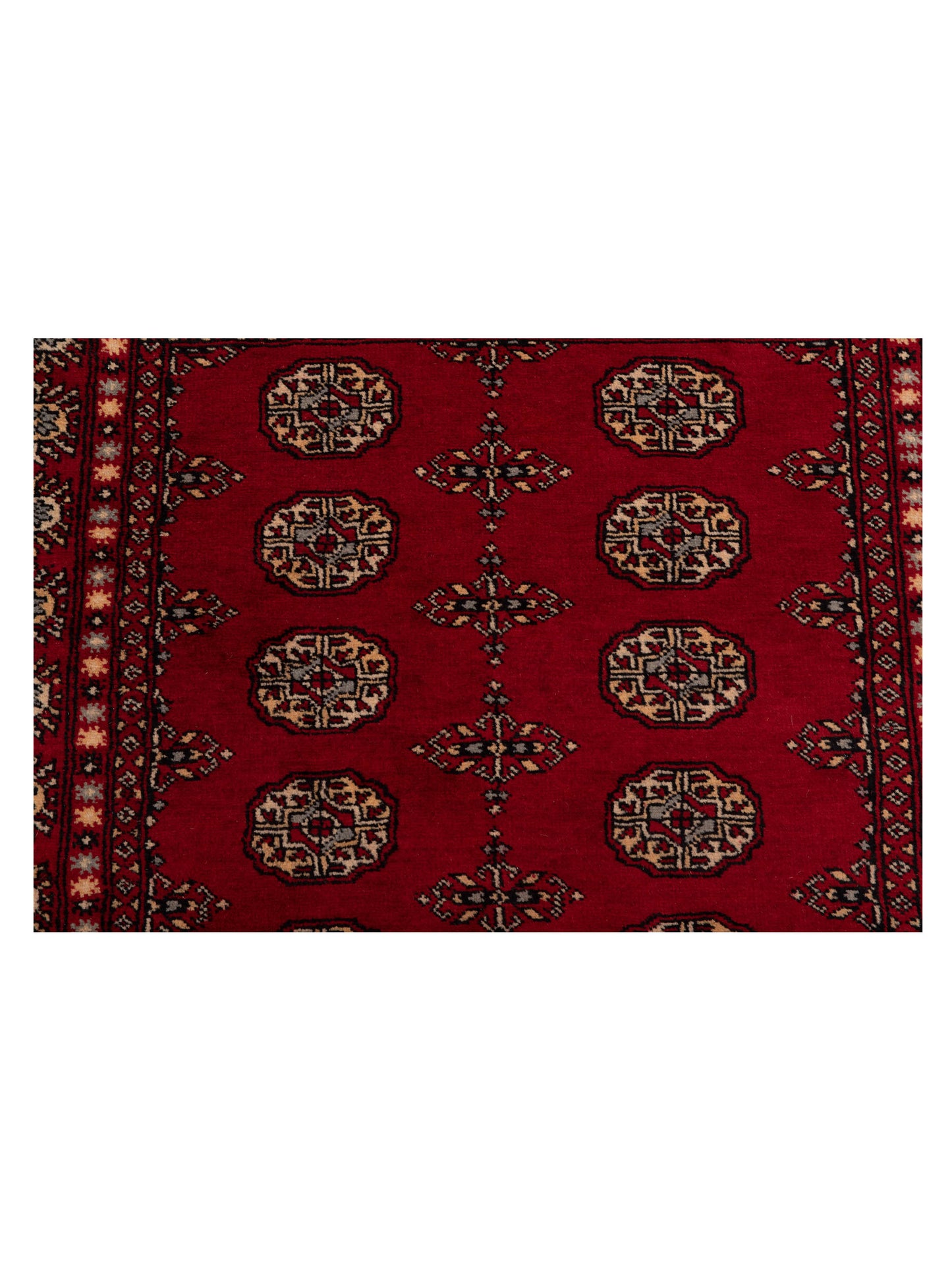 Bokhara 145591 Red Red 4x6.3 Hand Knotted Rug