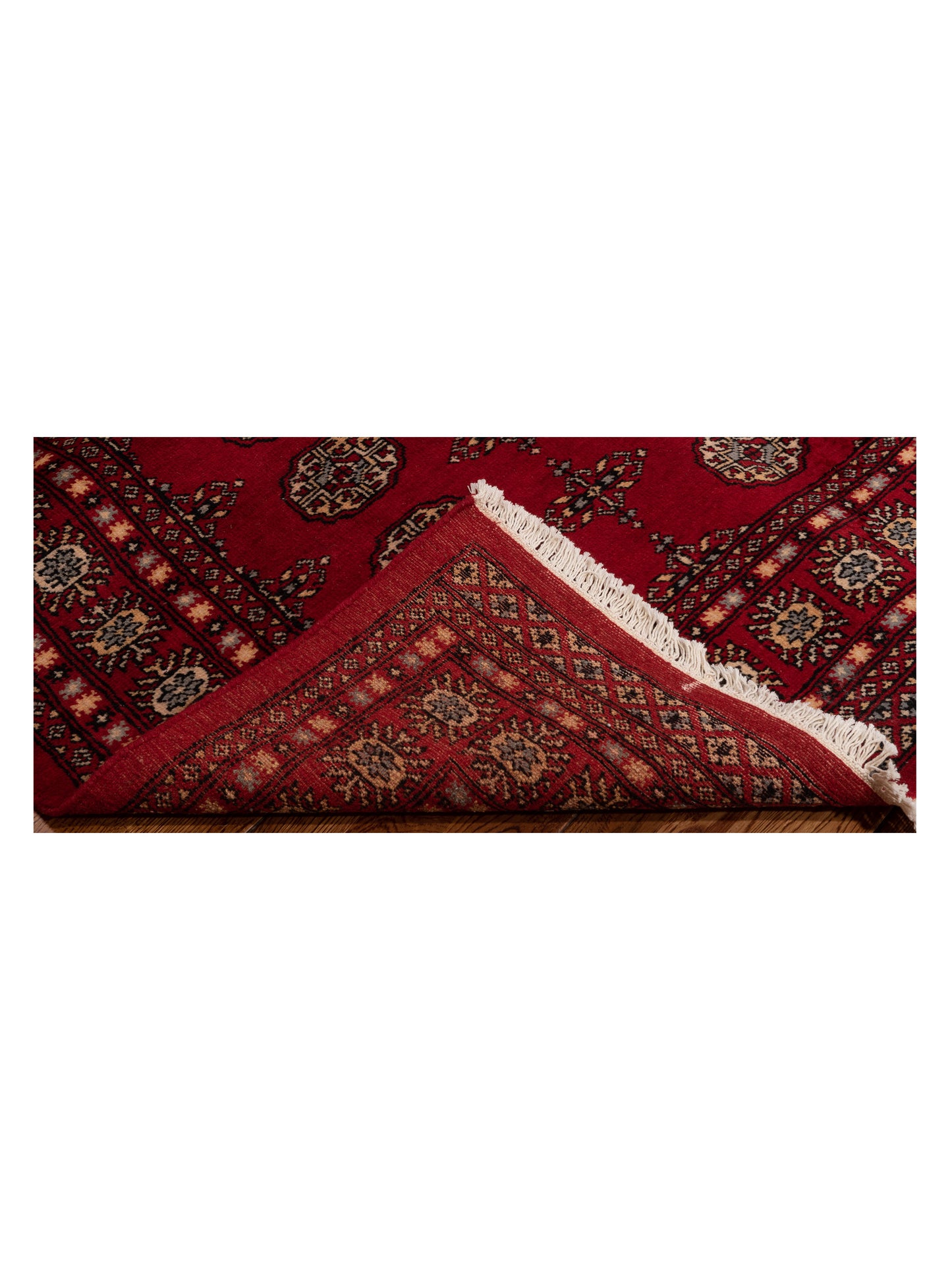 Bokhara 145591 Red Red 4x6.3 Hand Knotted Rug