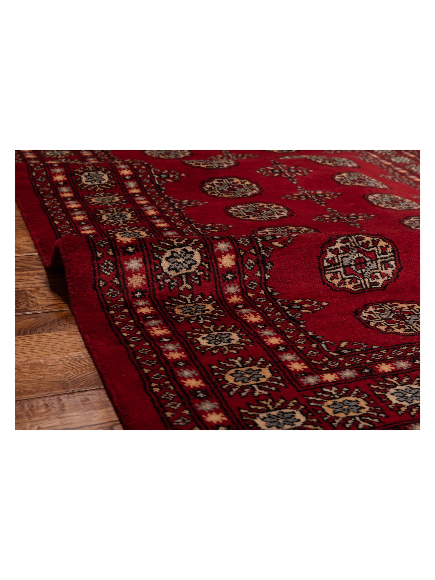 Bokhara 145591 Red Red 4x6.3 Hand Knotted Rug