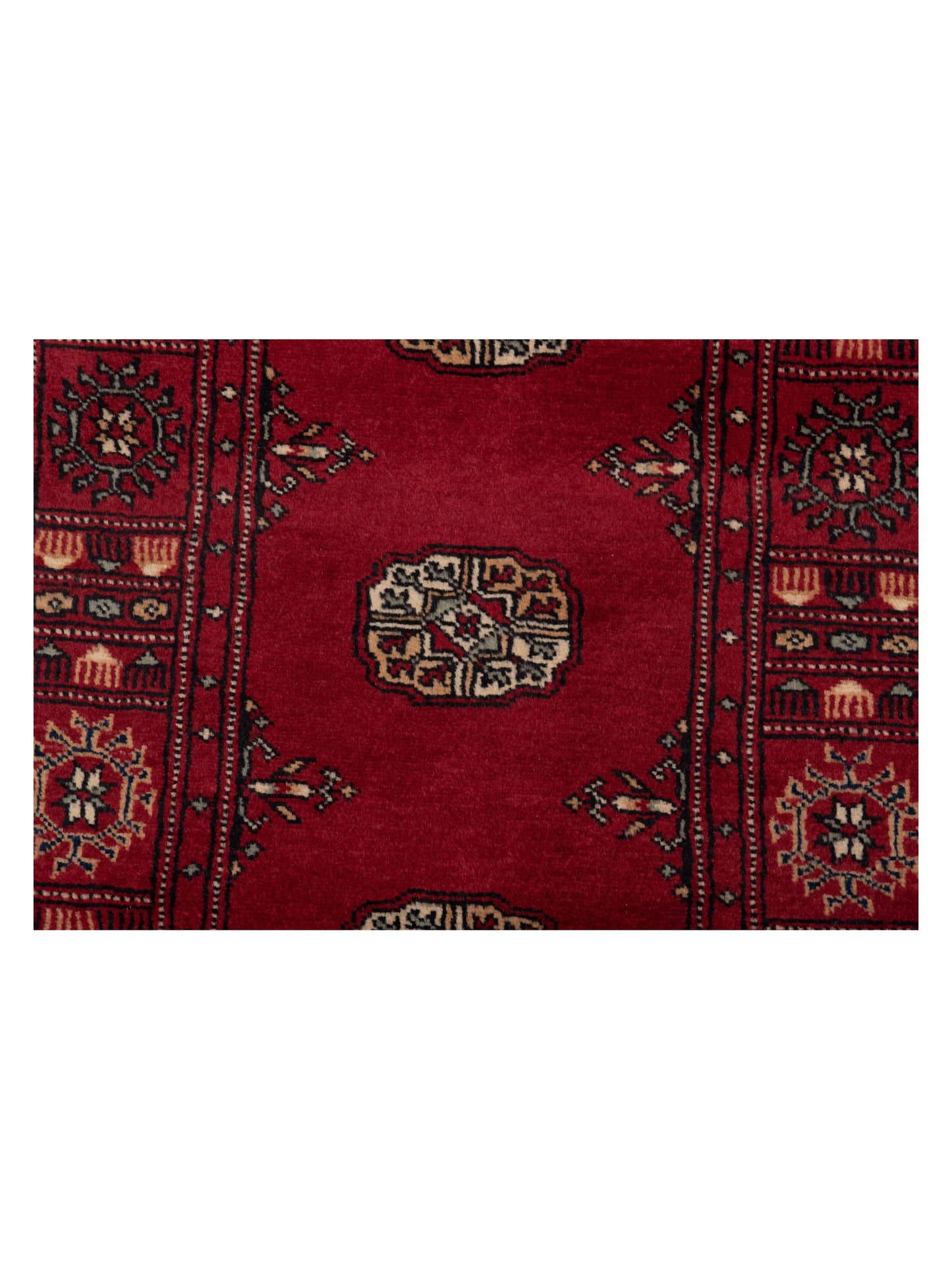 Bokhara 145621 Red Red 2.7x10.6 Hand Knotted Rug