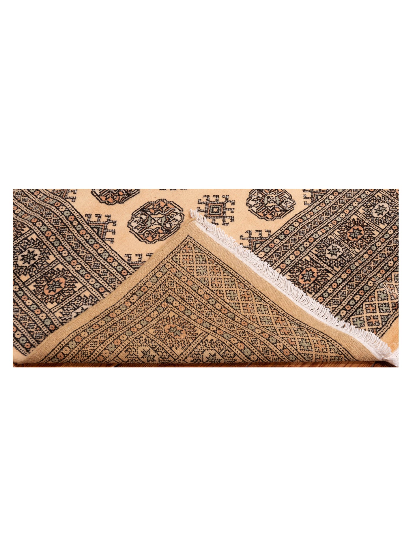 Bokhara 145646 Beige Beige 4.11x8 Hand Knotted Rug