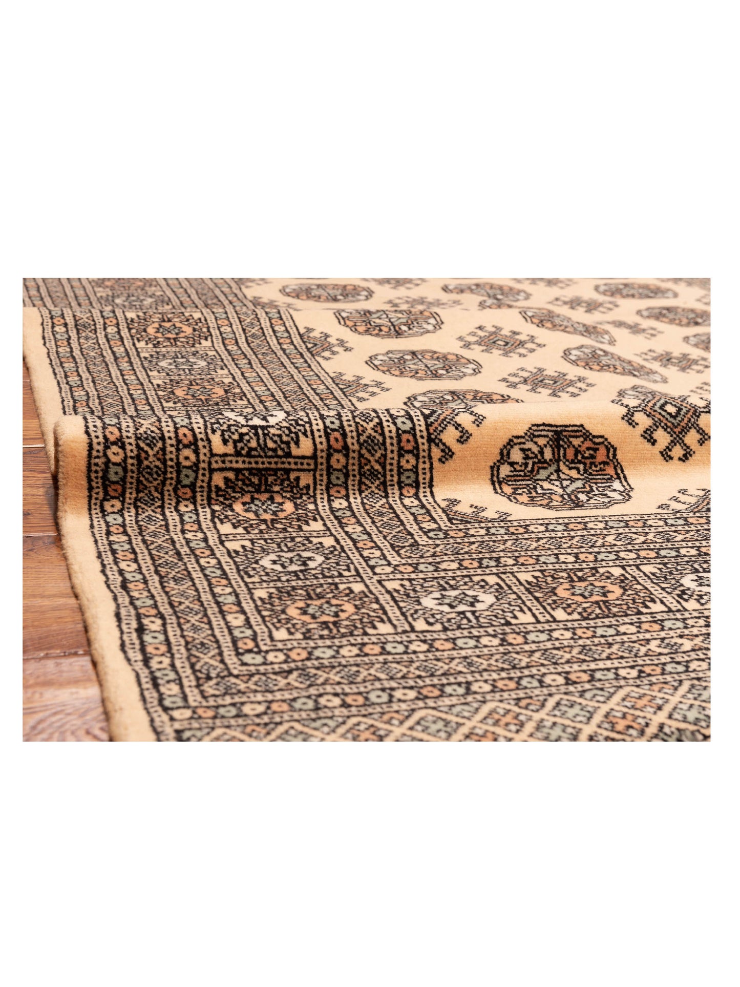 Bokhara 145646 Beige Beige 4.11x8 Hand Knotted Rug
