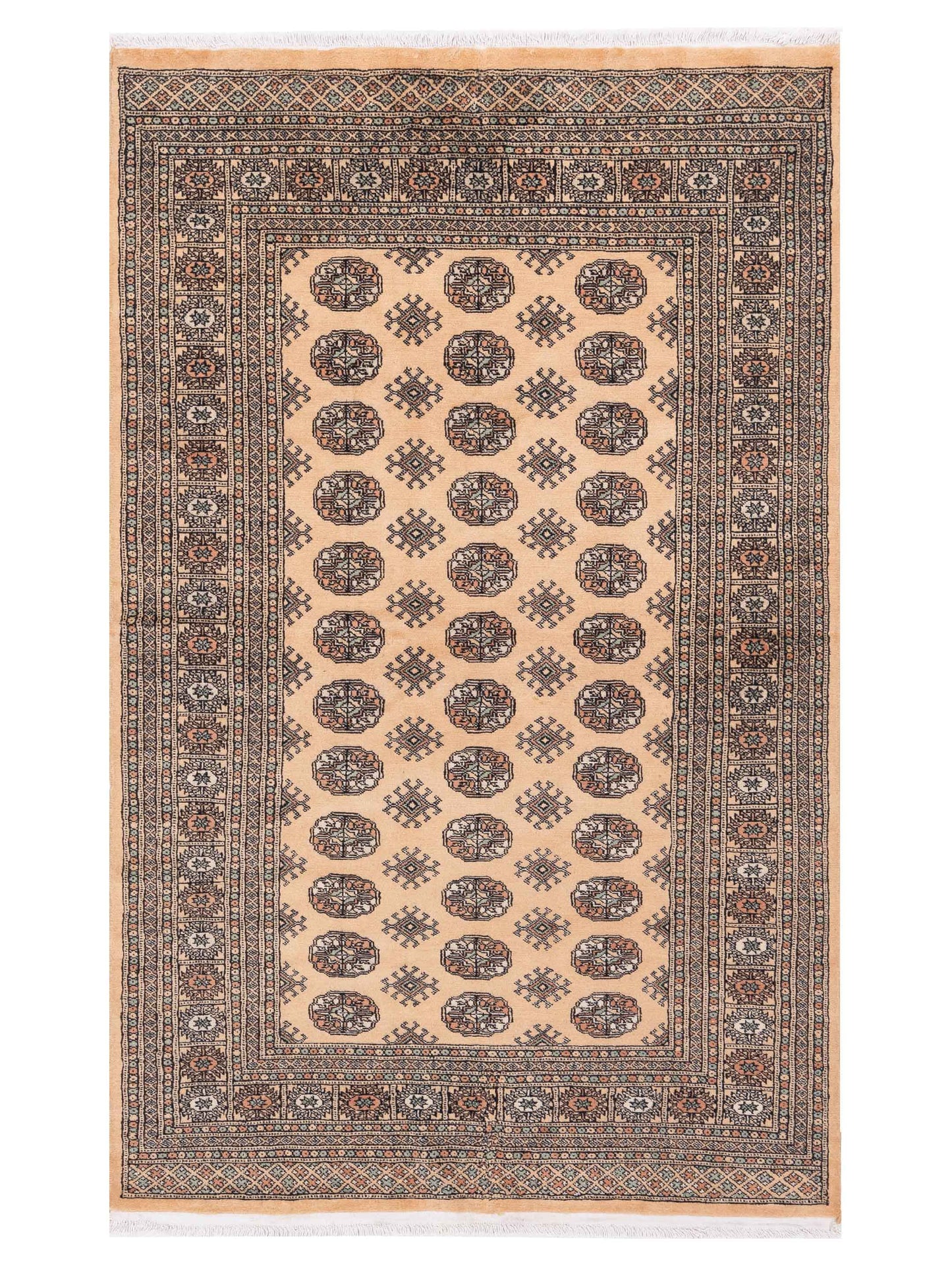 Nomad Bokhara Beige Beige Traditional