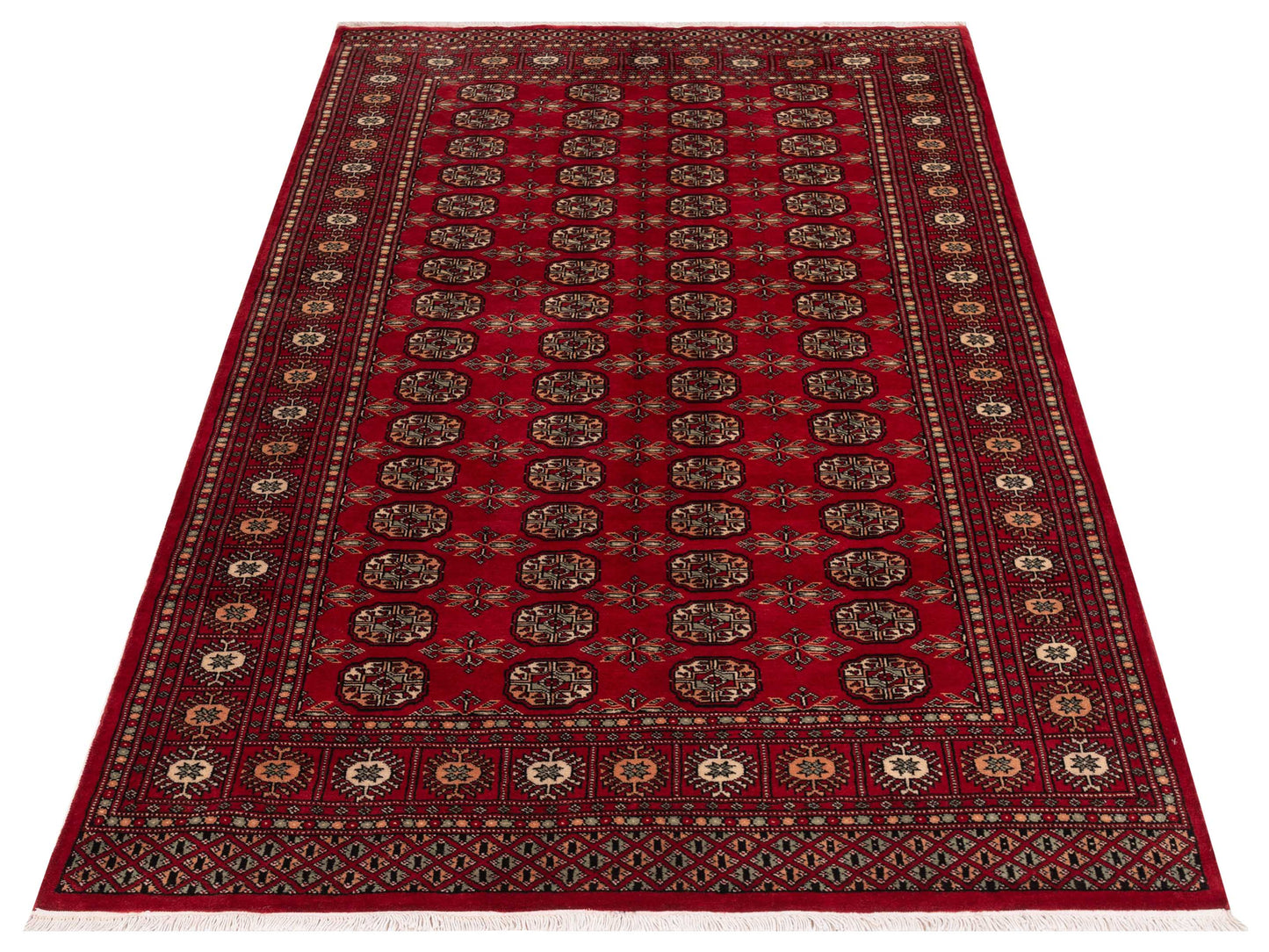 Bokhara 145654 Red Red 5.1x8.4 Hand Knotted Rug