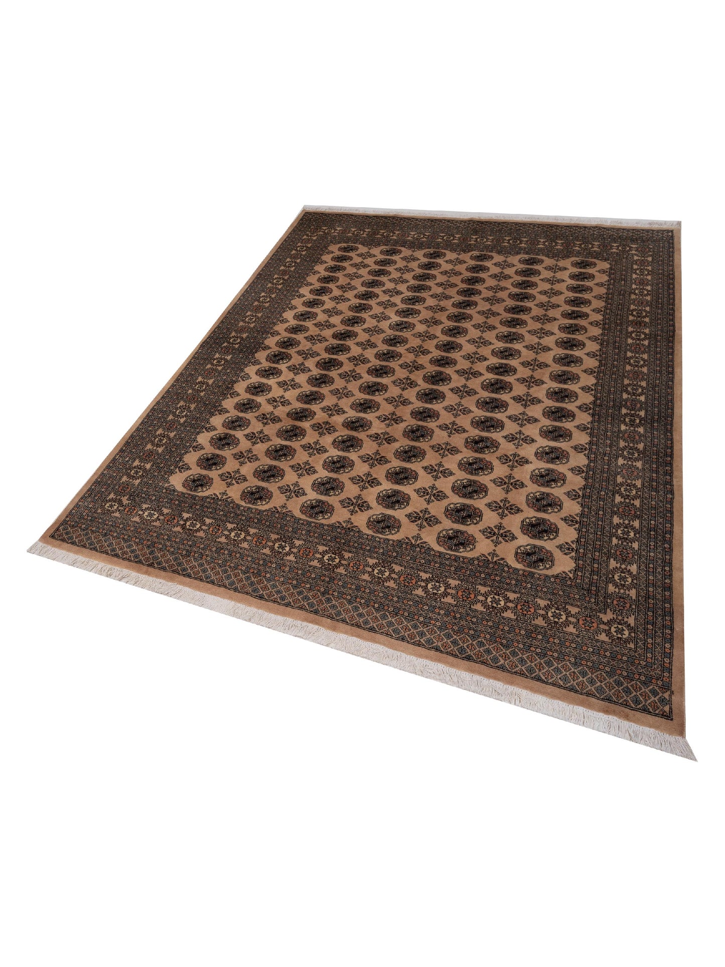 Bokhara 145673 Cream Gray 8.1x10.4 Hand Knotted Rug
