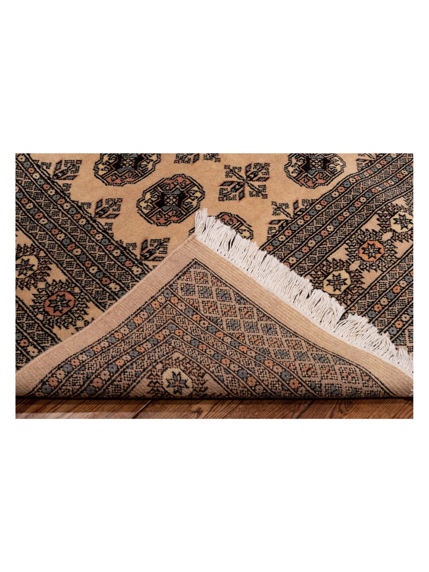 Bokhara 145673 Cream Gray 8.1x10.4 Hand Knotted Rug