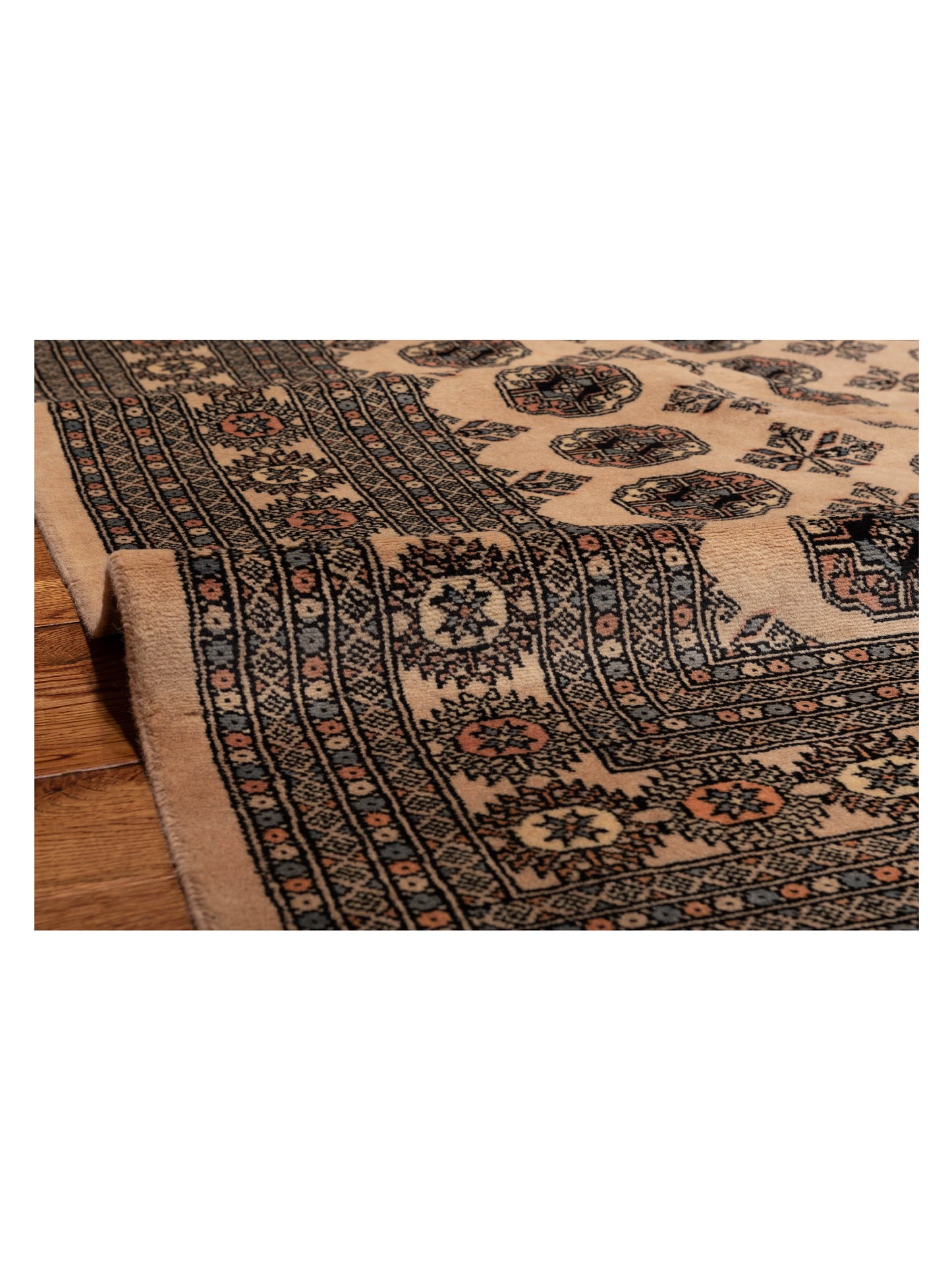 Bokhara 145673 Cream Gray 8.1x10.4 Hand Knotted Rug