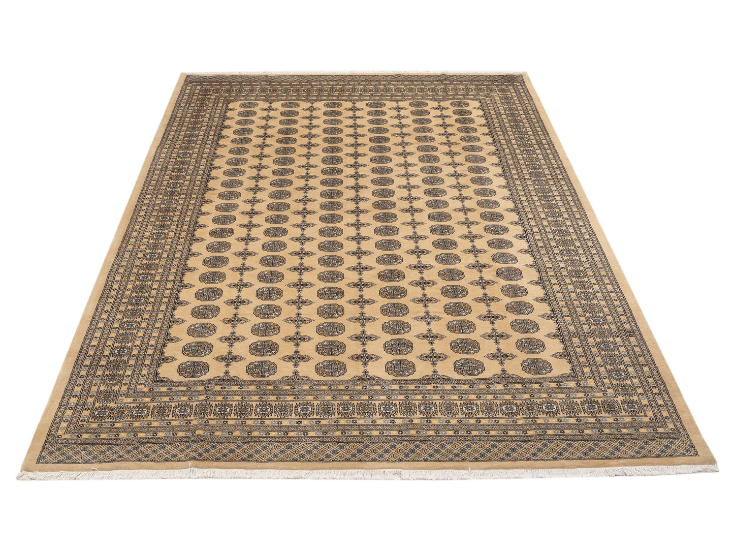 Bokhara 145686 Beige Beige 9.2x11.11 Hand Knotted Rug