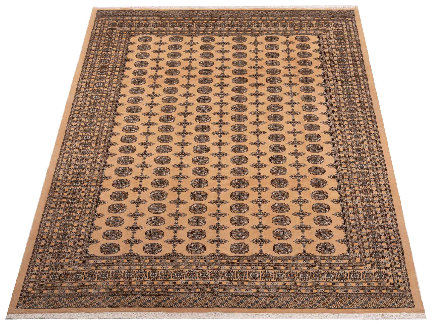 Bokhara 145686 Beige Beige 9.2x11.11 Hand Knotted Rug