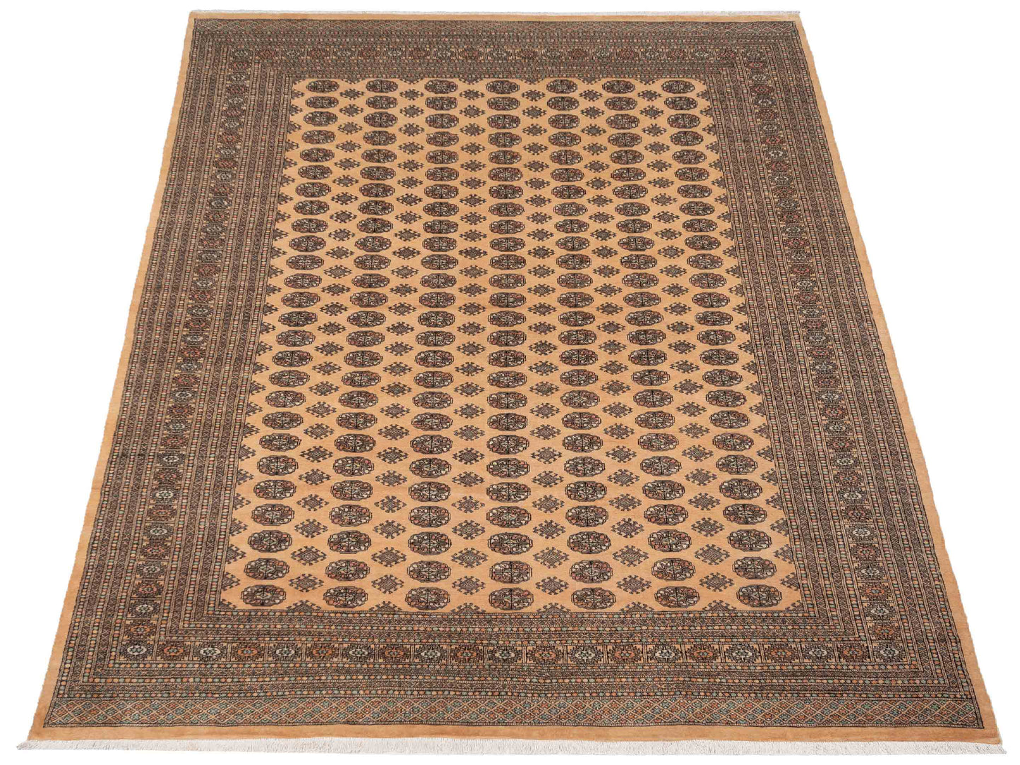 Bokhara 145703 Beige Beige 10.1x13.4 Hand Knotted Rug