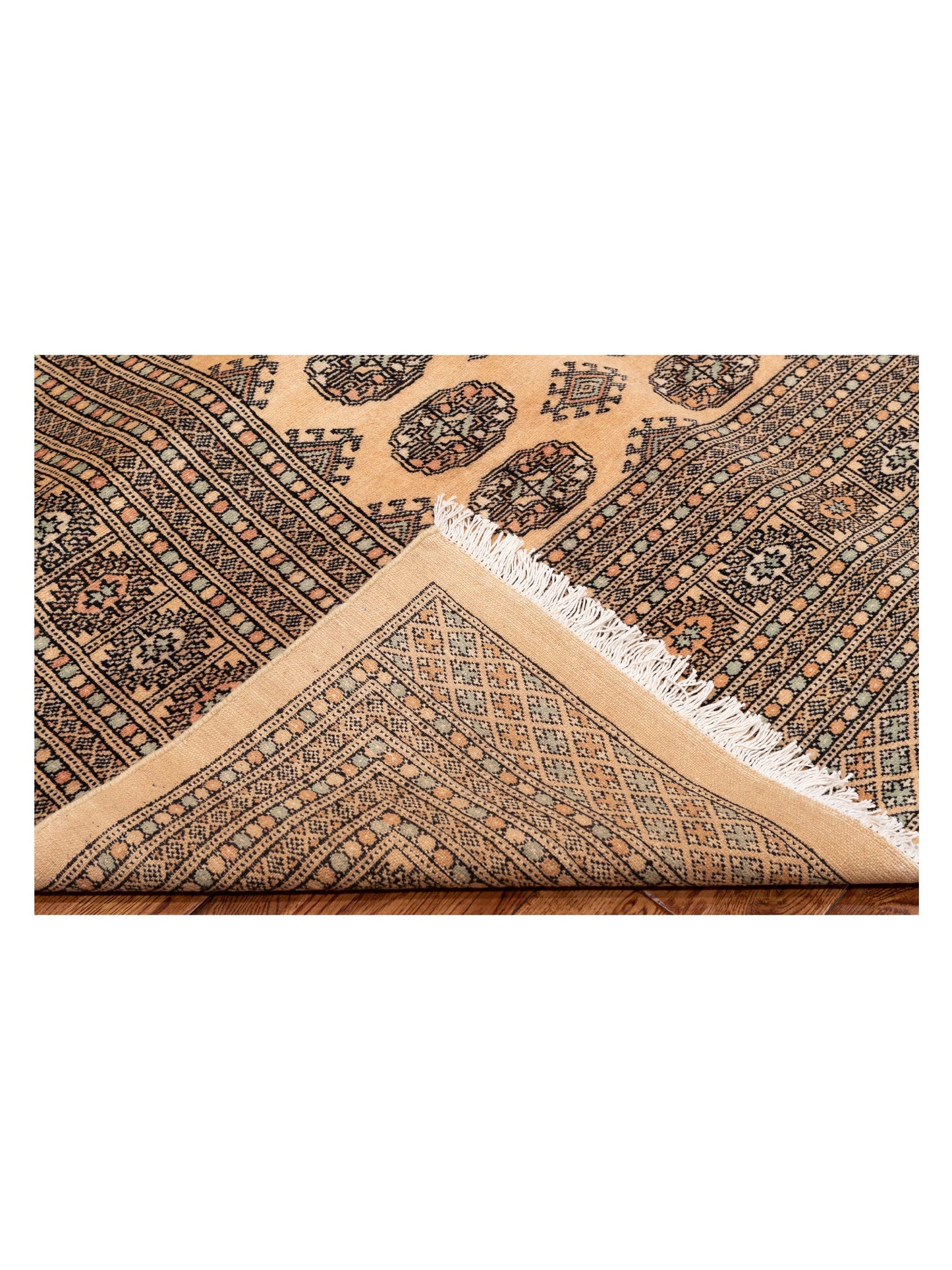 Bokhara 145703 Beige Beige 10.1x13.4 Hand Knotted Rug