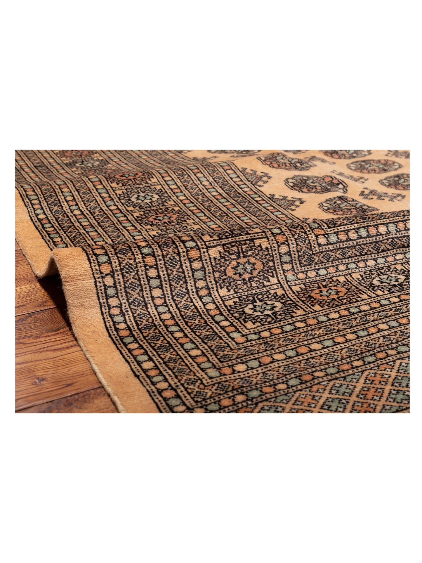 Bokhara 145703 Beige Beige 10.1x13.4 Hand Knotted Rug