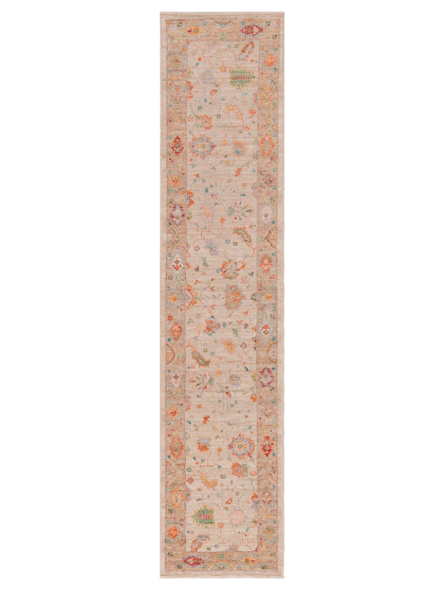 Anadol Angora Oushak Ivory Silver Traditional