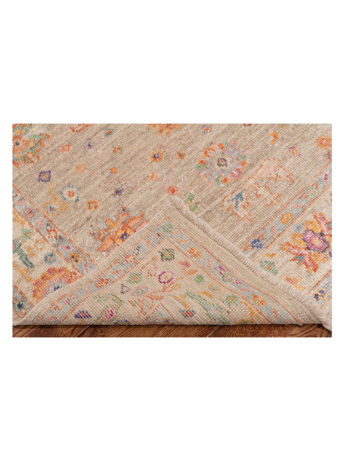 Angora Oushak 145778 Silver Silver 4.2x5.9 Hand Knotted Rug