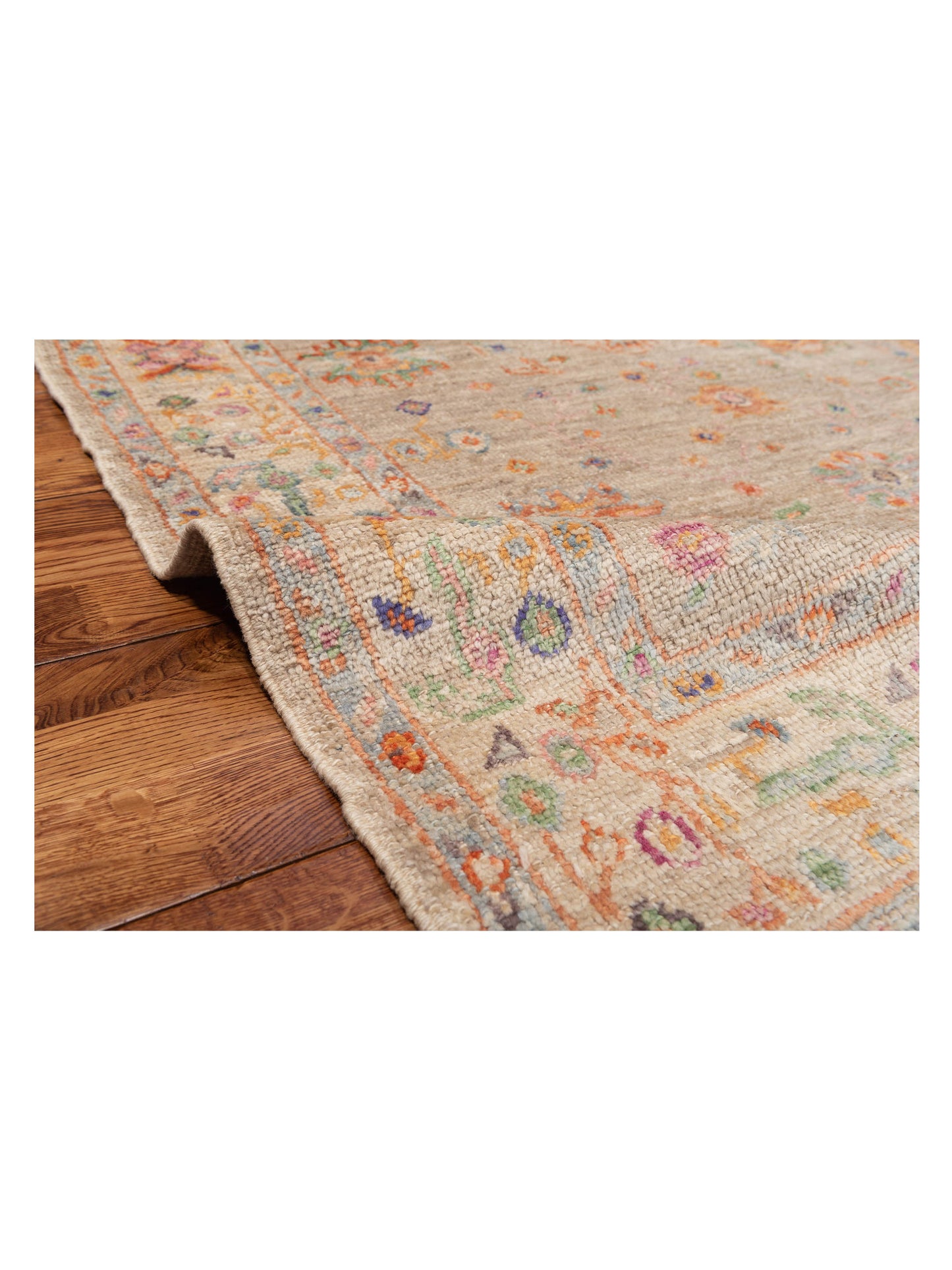 Angora Oushak 145778 Silver Silver 4.2x5.9 Hand Knotted Rug