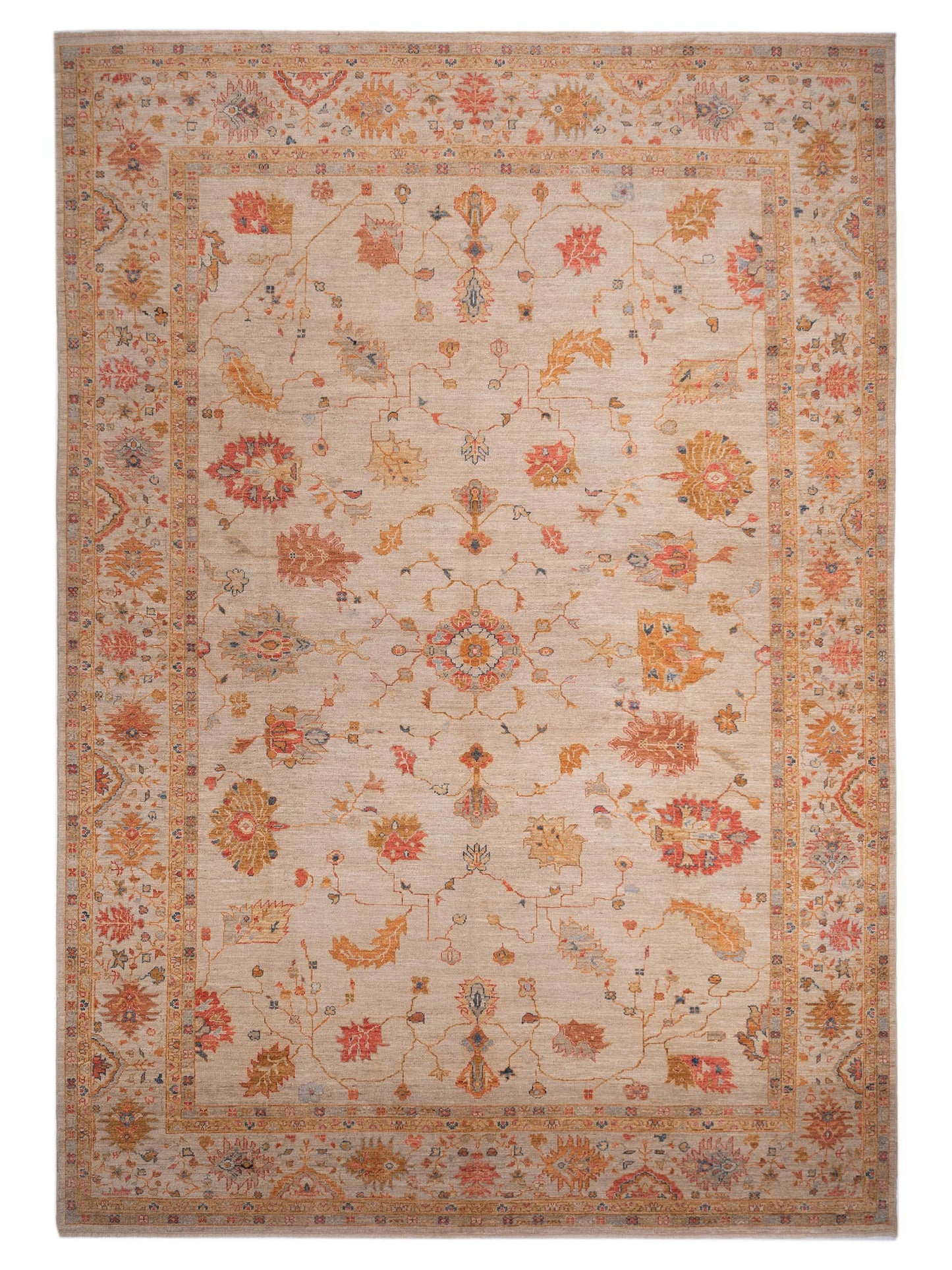Anadol Angora Oushak Ivory Ivory Traditional