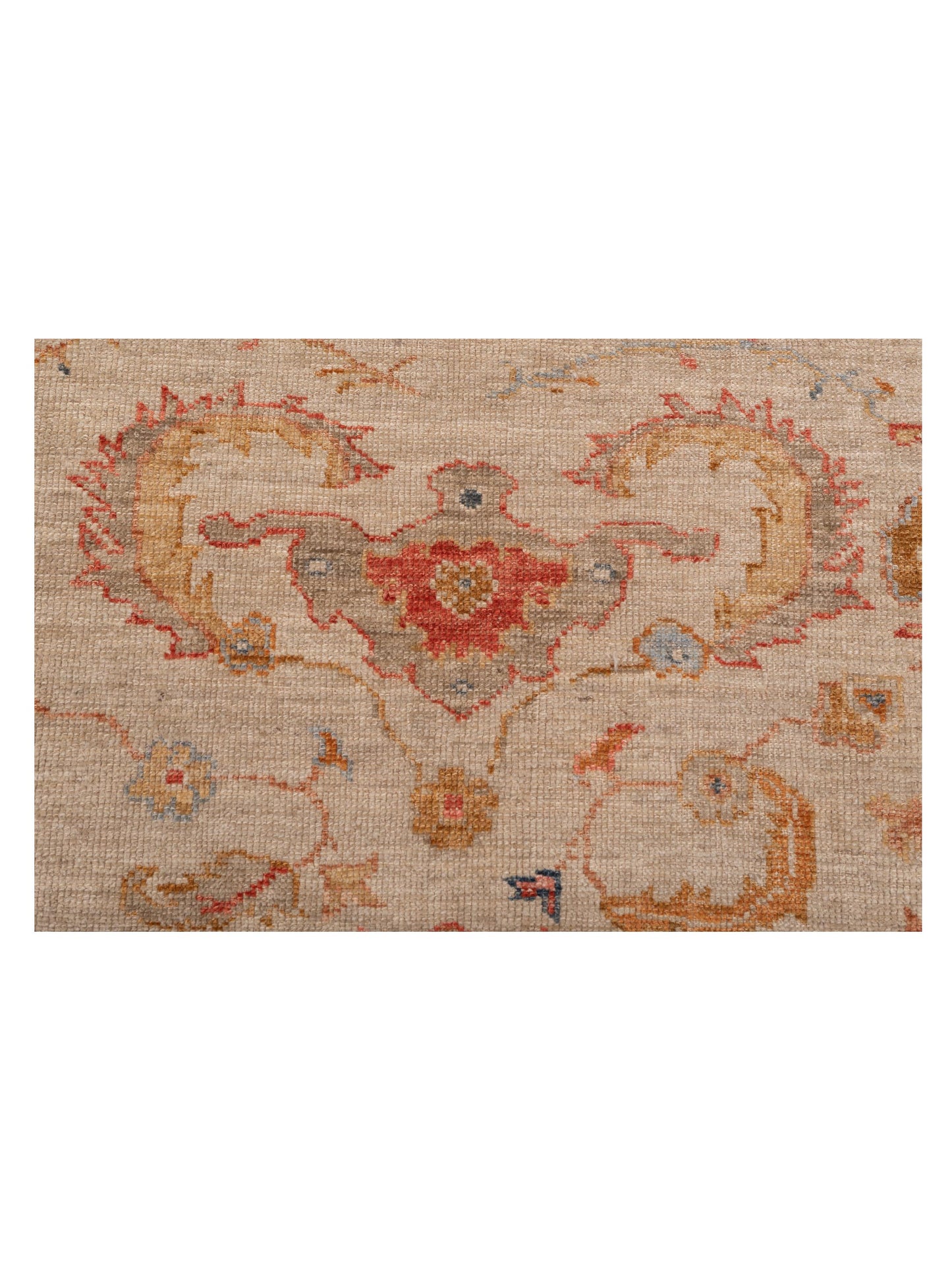Angora Oushak 145805 Ivory Ivory 8.4x9.7 Hand Knotted Rug