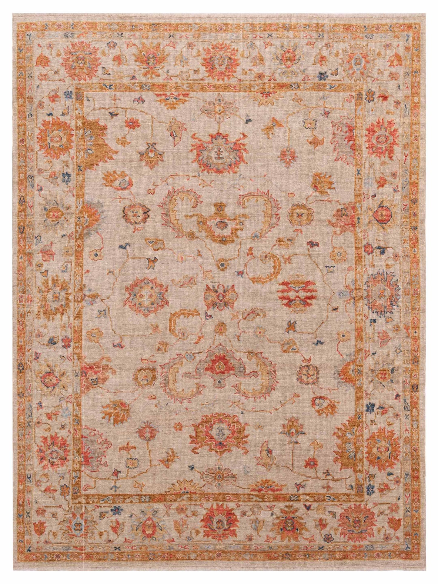 Anadol Angora Oushak  Ivory Ivory Traditional