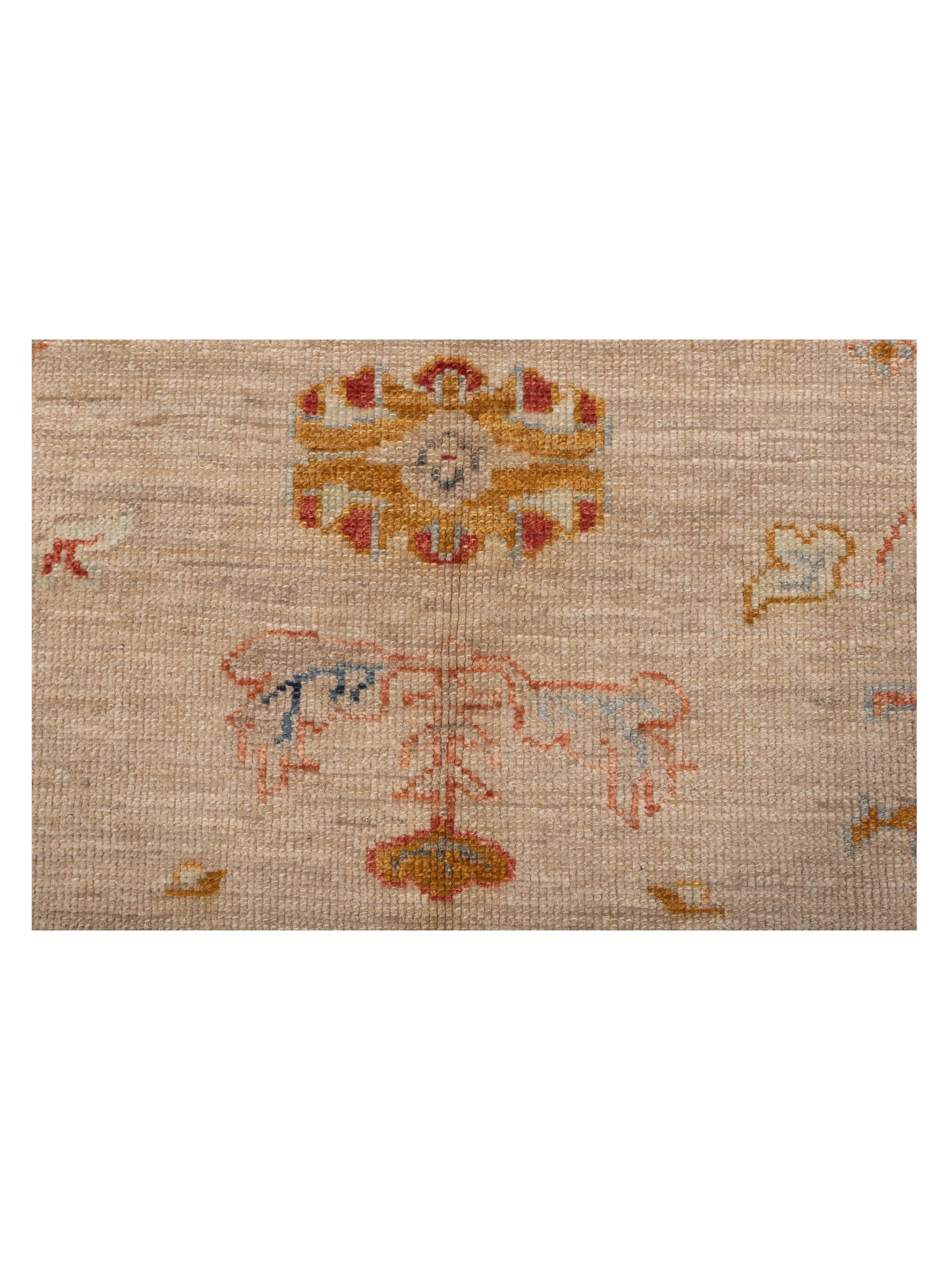 Angora Oushak 145809 Ivory Silver 8.4x9.8 Hand Knotted Rug