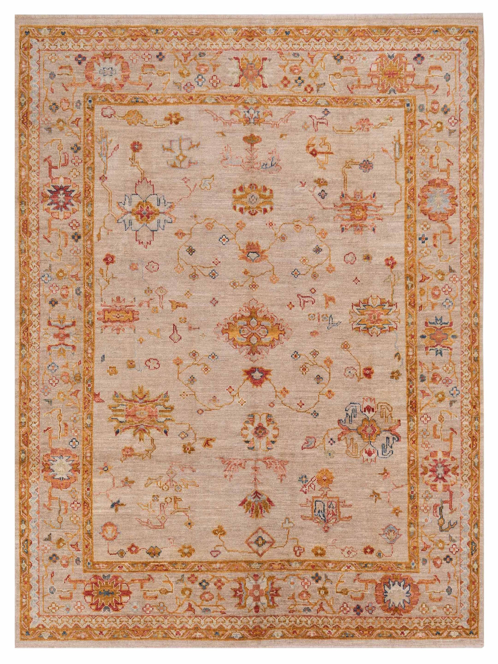 Anadol Angora Oushak  Ivory Silver Traditional