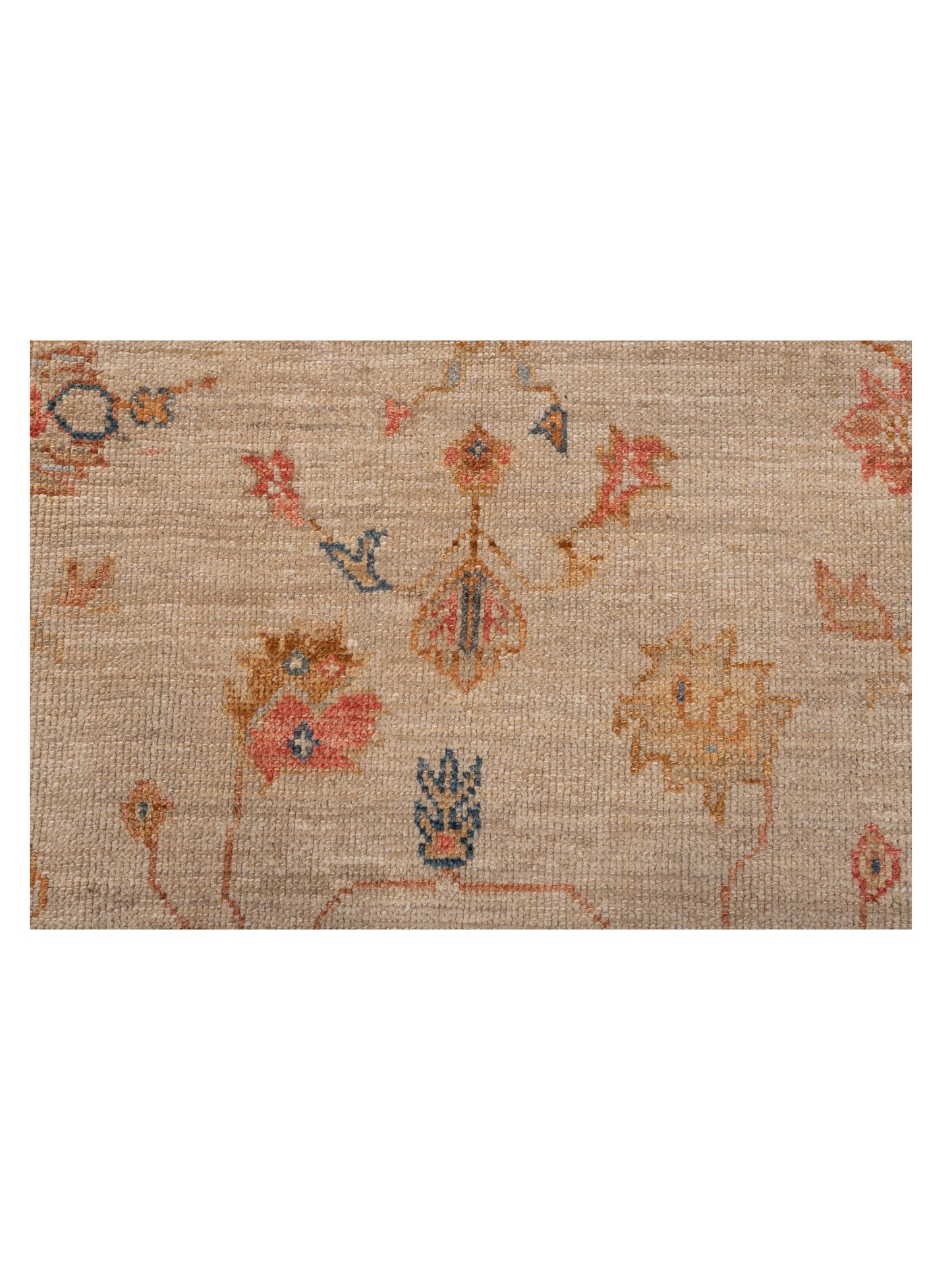 Angora Oushak 145860 Ivory Ivory 6.1x12.7 Hand Knotted Rug