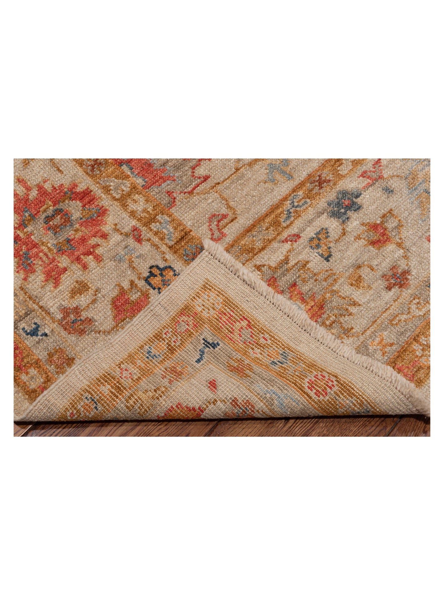 Angora Oushak 145871 Ivory Ivory 8.5x8.9 Hand Knotted Rug