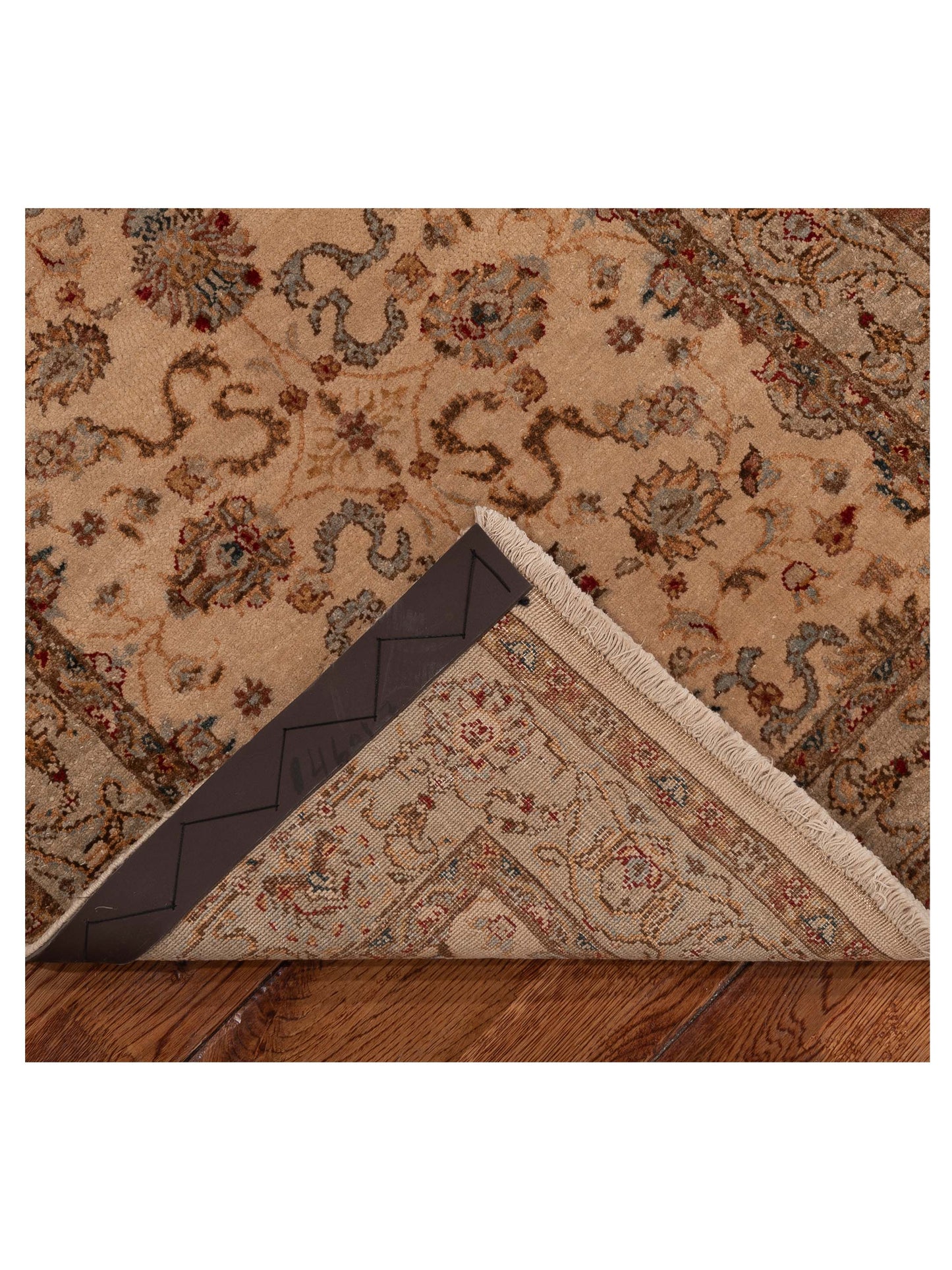 Firuze Firaz Ivory Silver 2.6x9.11 Hand Knotted Rug