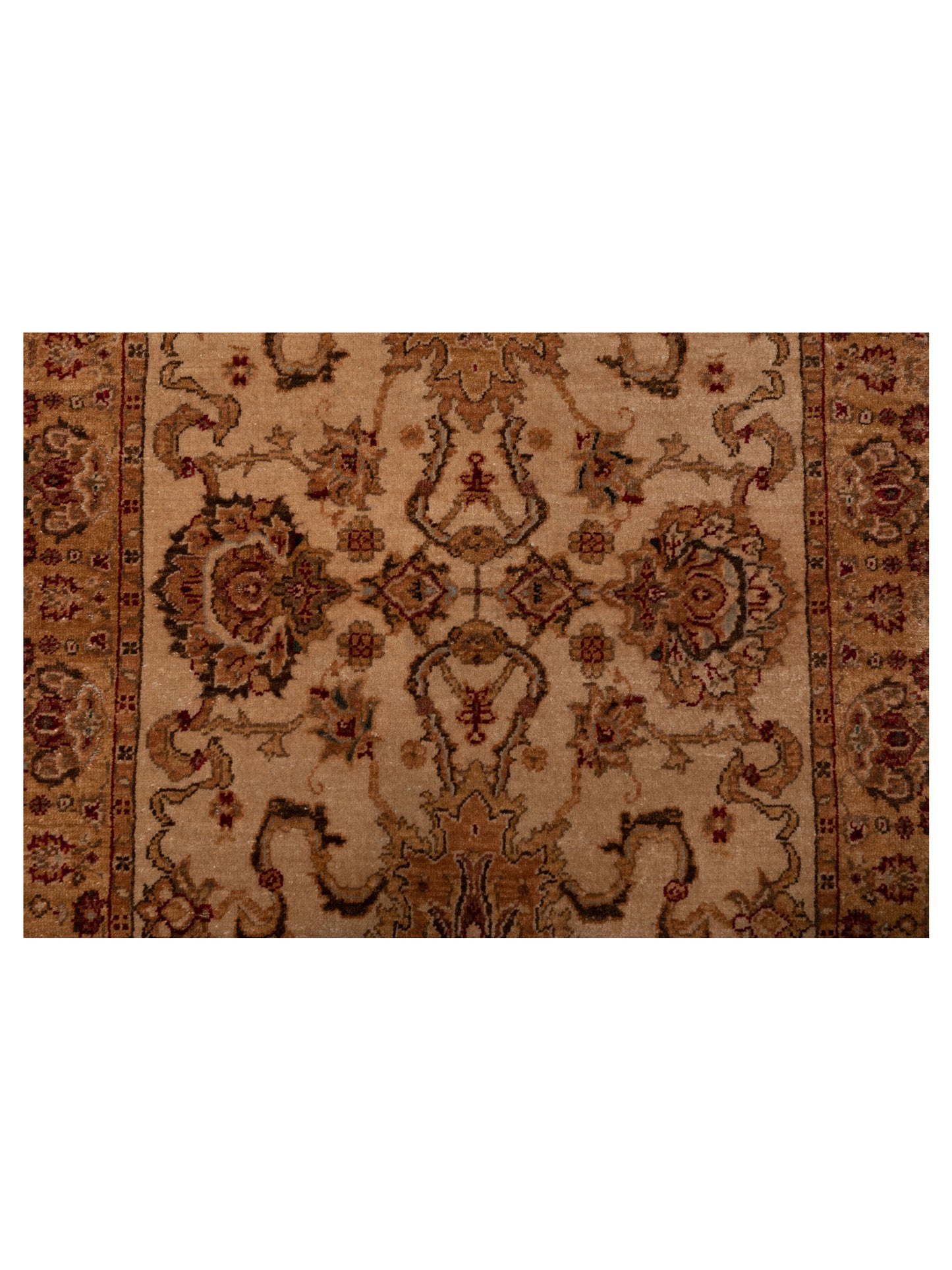 Firuze Lidya Ivory Gold 2.7x13.9 Hand Knotted Rug