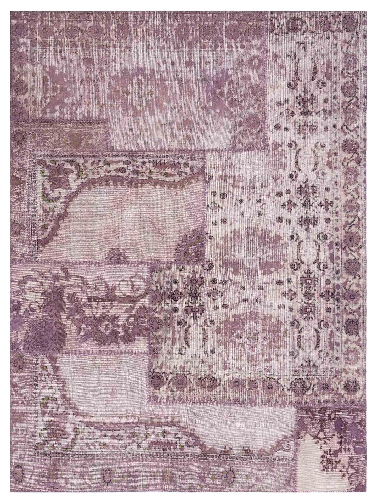 Pasha Turkish Vestige Patchwork Purple Contemporary