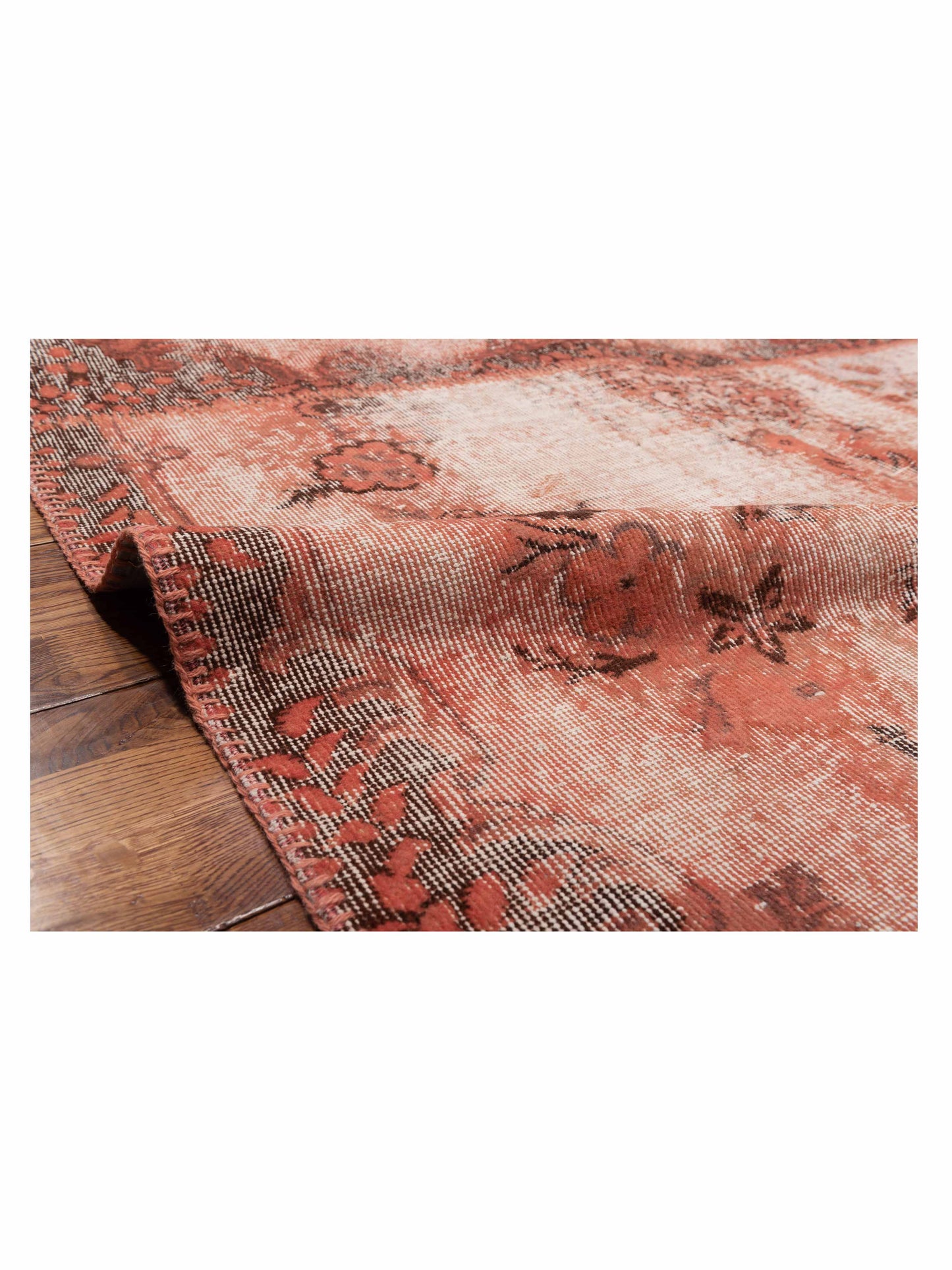 Turkish Vestige Patchwork 146024 Pink 9.1x12 Hand Knotted Rug