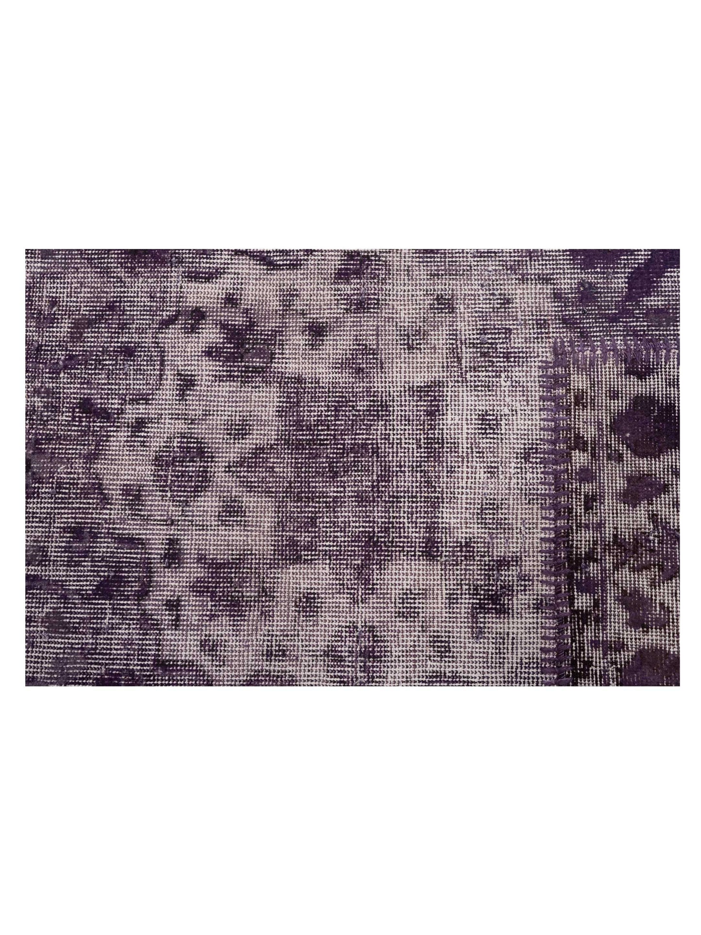Turkish Vestige Patchwork 146025 Purple 10x13.11 Hand Knotted Rug