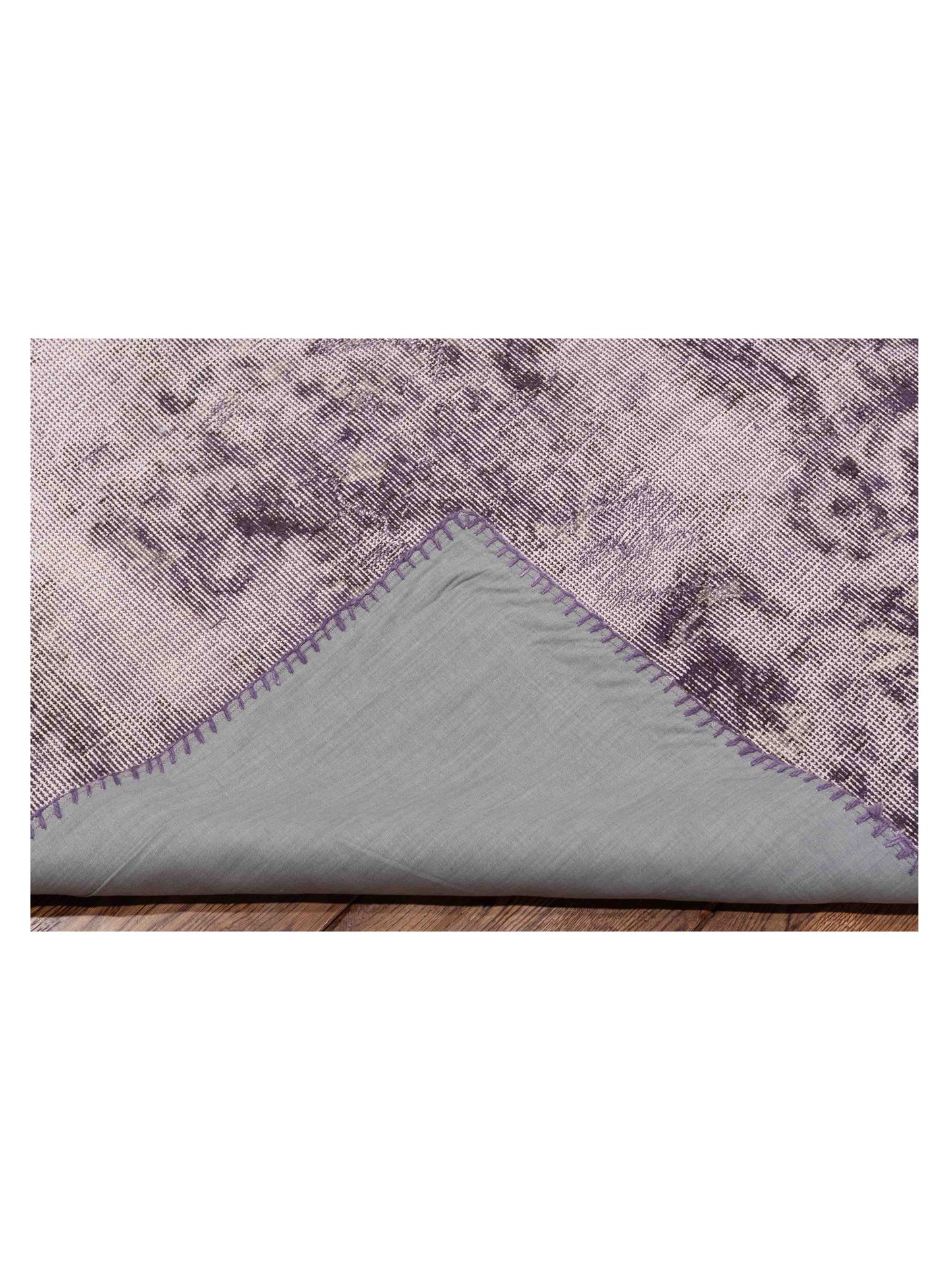 Turkish Vestige Patchwork 146027 Purple 9.1x12 Hand Knotted Rug