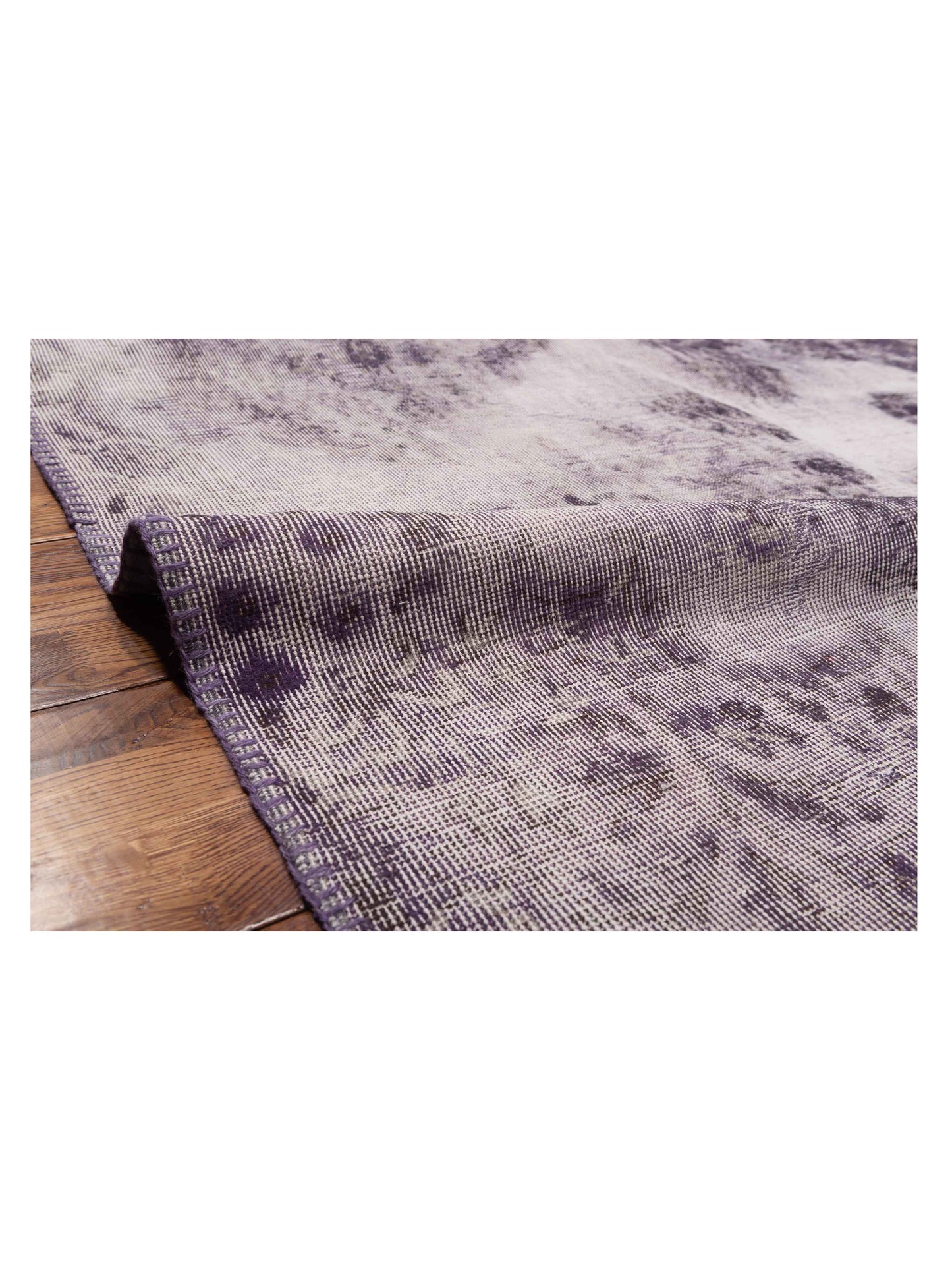Turkish Vestige Patchwork 146027 Purple 9.1x12 Hand Knotted Rug