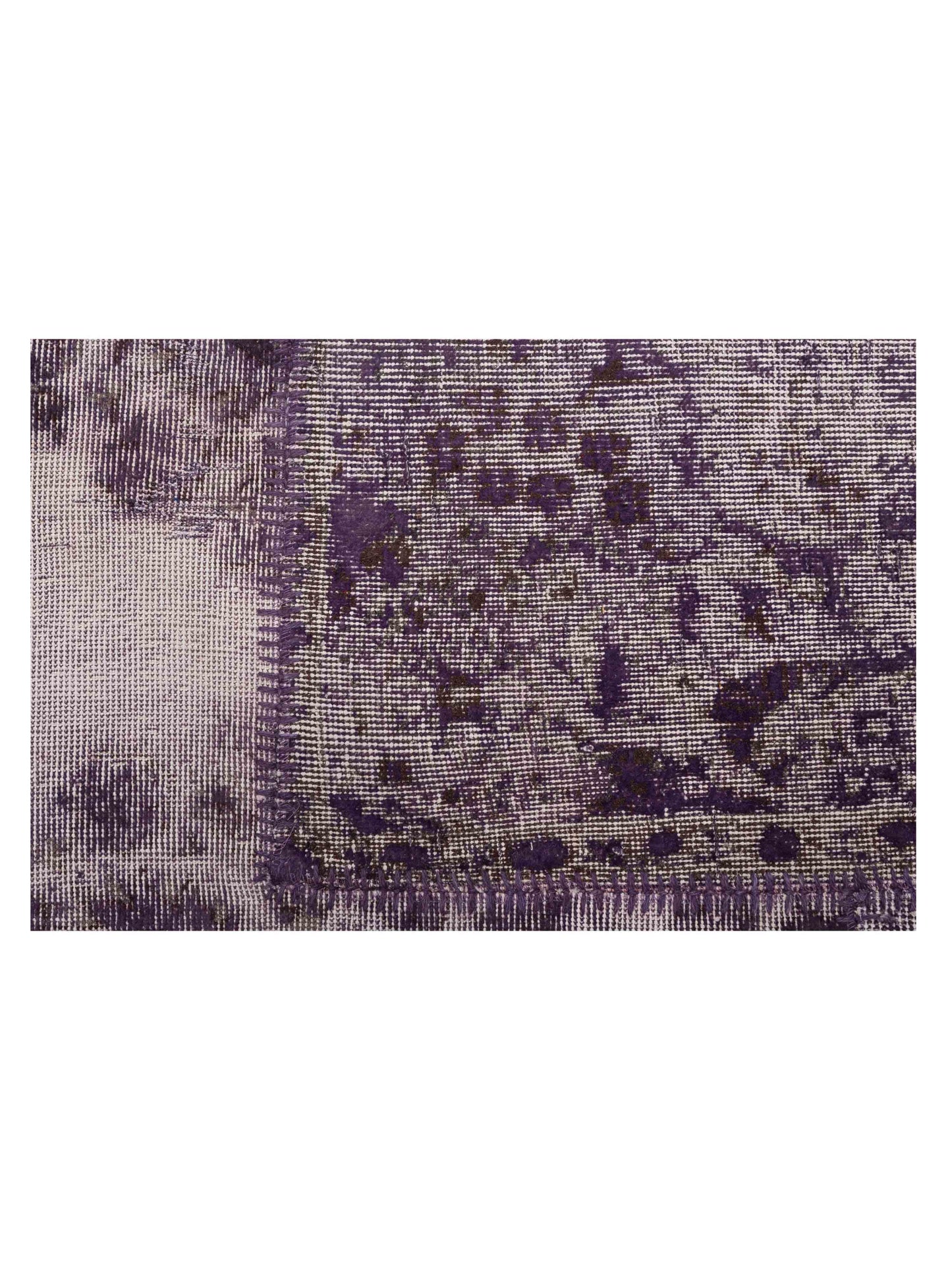 Turkish Vestige Patchwork 146027 Purple 9.1x12 Hand Knotted Rug