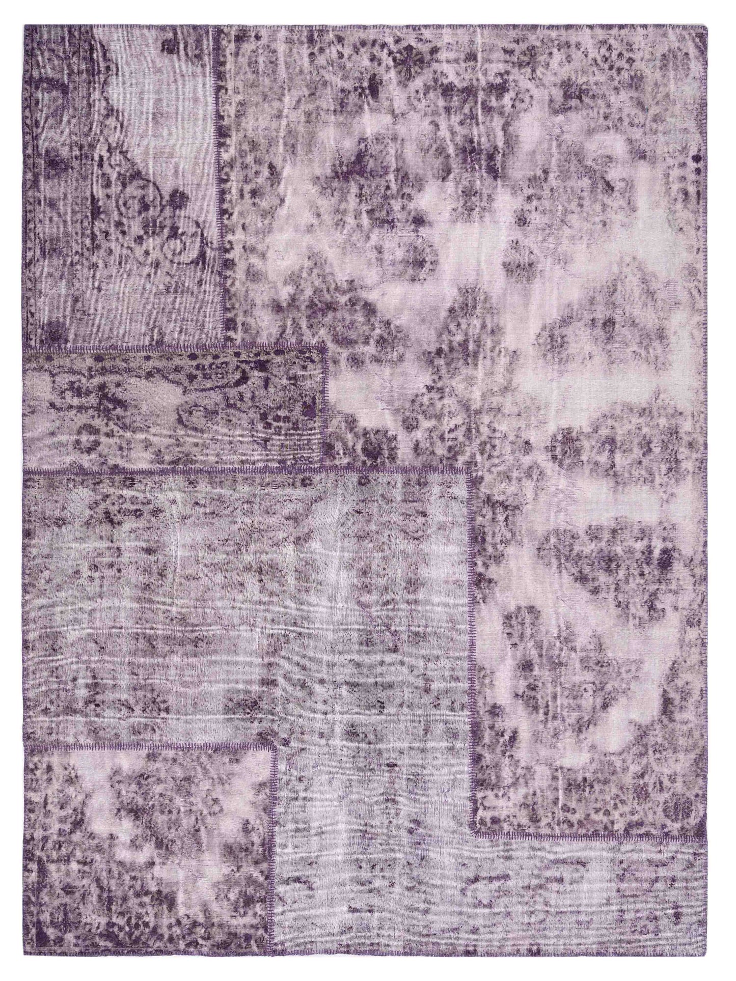 Pasha Turkish Vestige Patchwork Purple Contemporary