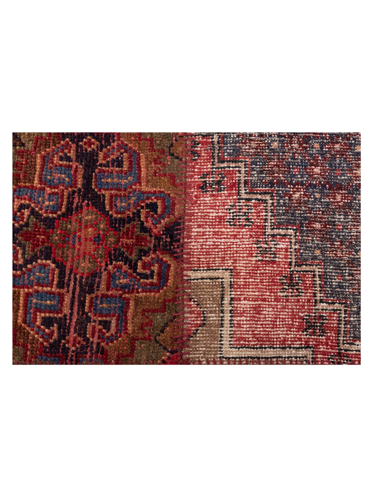 Turkish Vestige Patchwork 146044 Multi 12x15.9 Hand Knotted Rug