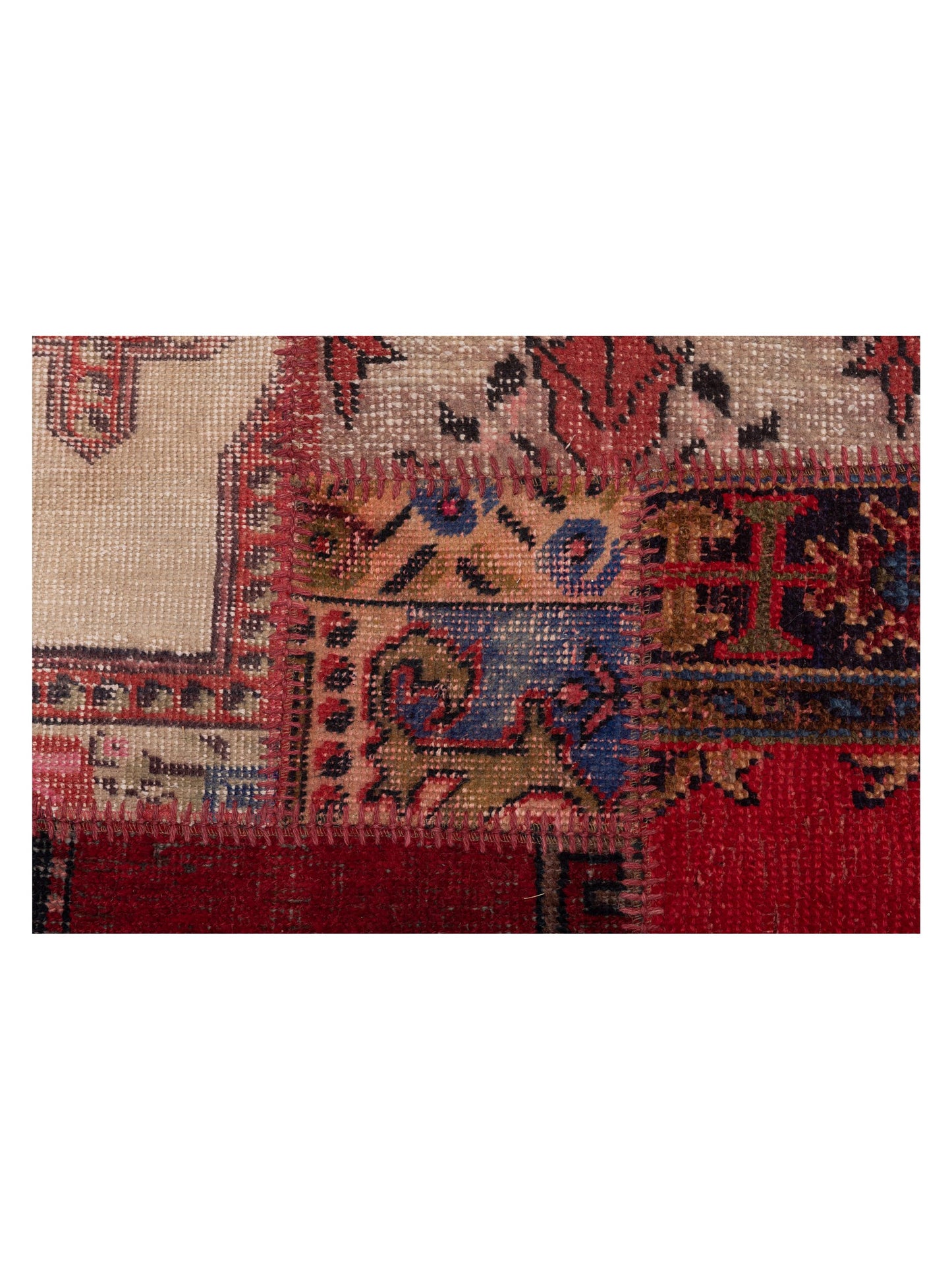 Turkish Vestige Patchwork 146050 Multi 10x13.11 Hand Knotted Rug