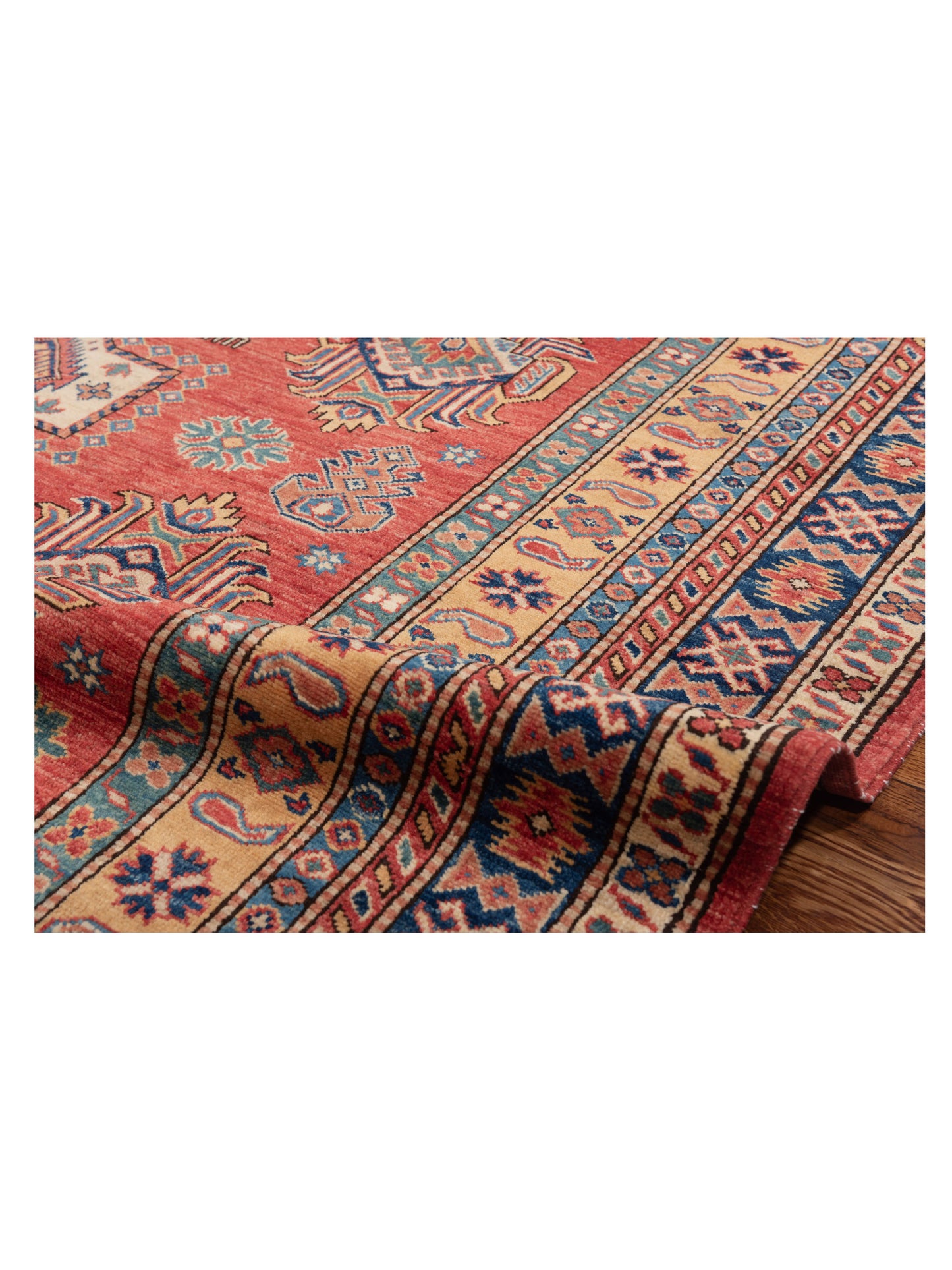 Kars 146084 Red Navy 6.2x8 Hand Knotted Rug