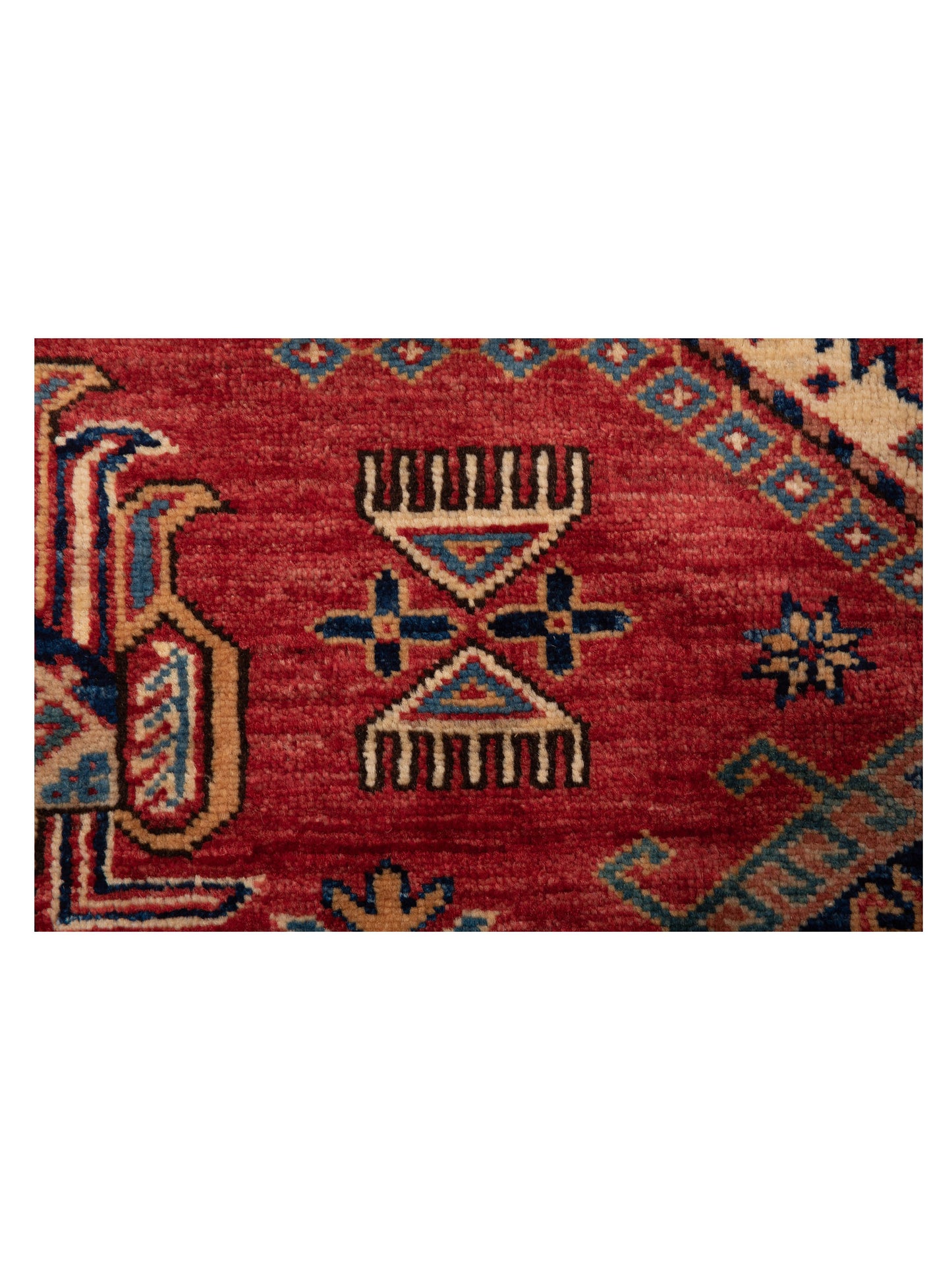 Kars 146084 Red Navy 6.2x8 Hand Knotted Rug