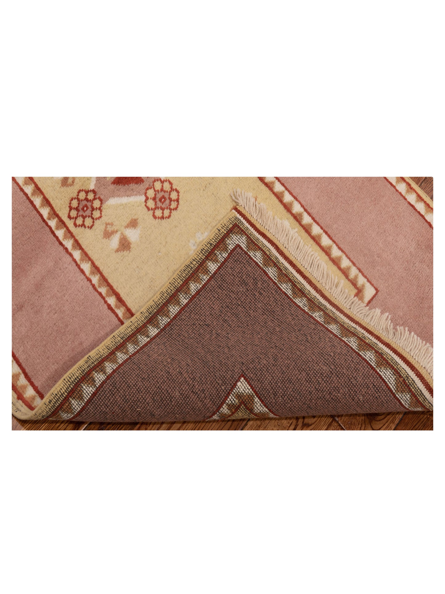 Milas 146099 Gold Purple 2.9x9.10 Hand Knotted Rug