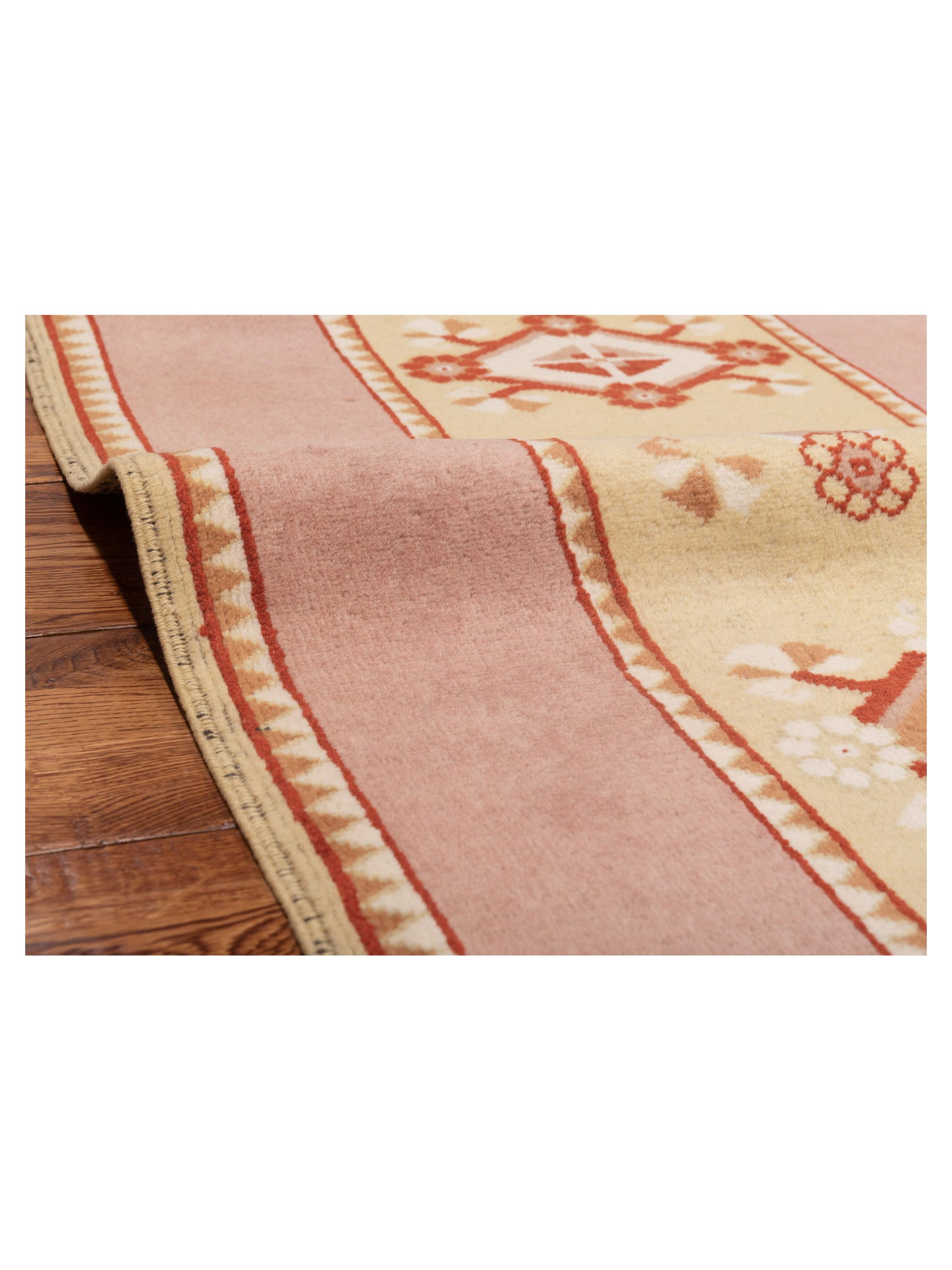 Milas 146099 Gold Purple 2.9x9.10 Hand Knotted Rug