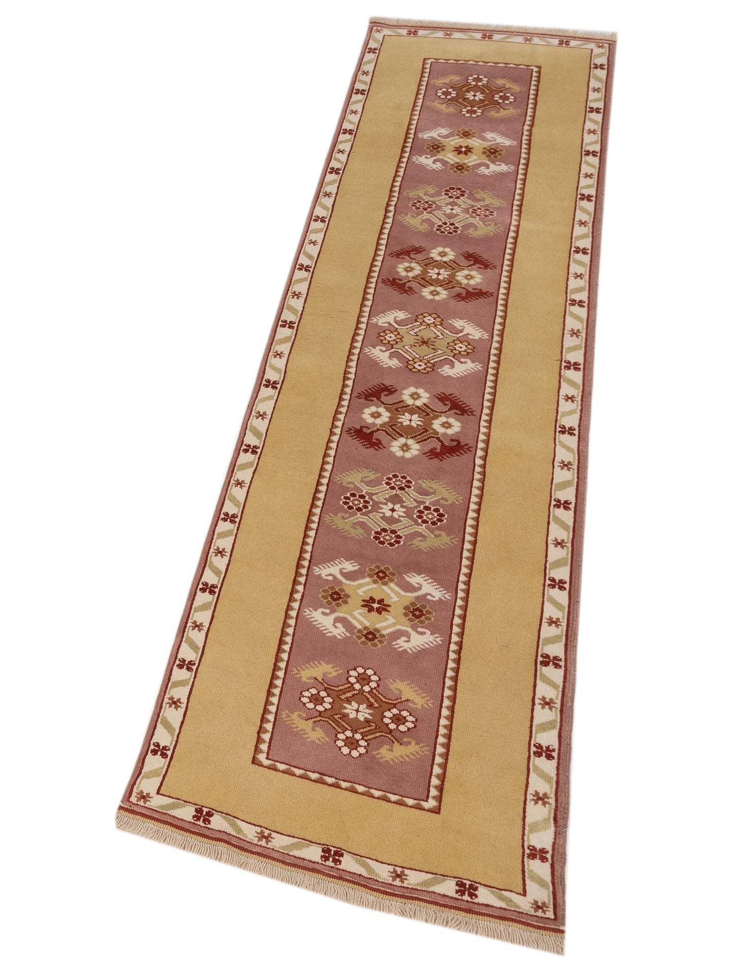 Milas 146103 Purple Gold 2.8x9.10 Hand Knotted Rug